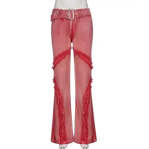 Japanese Brand Vintage Washed Raw Edge Fashion High Waist Casual Trousers Size US 30 / EU 46 - 2 Thumbnail