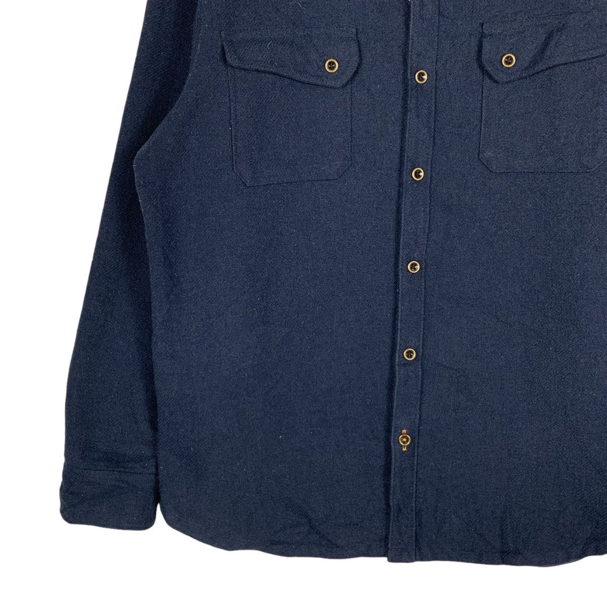Timberland TIMBERLAND Poly Wool Flannel Shirt #1361-C61 Size US XL / EU 56 / 4 - 3 Thumbnail