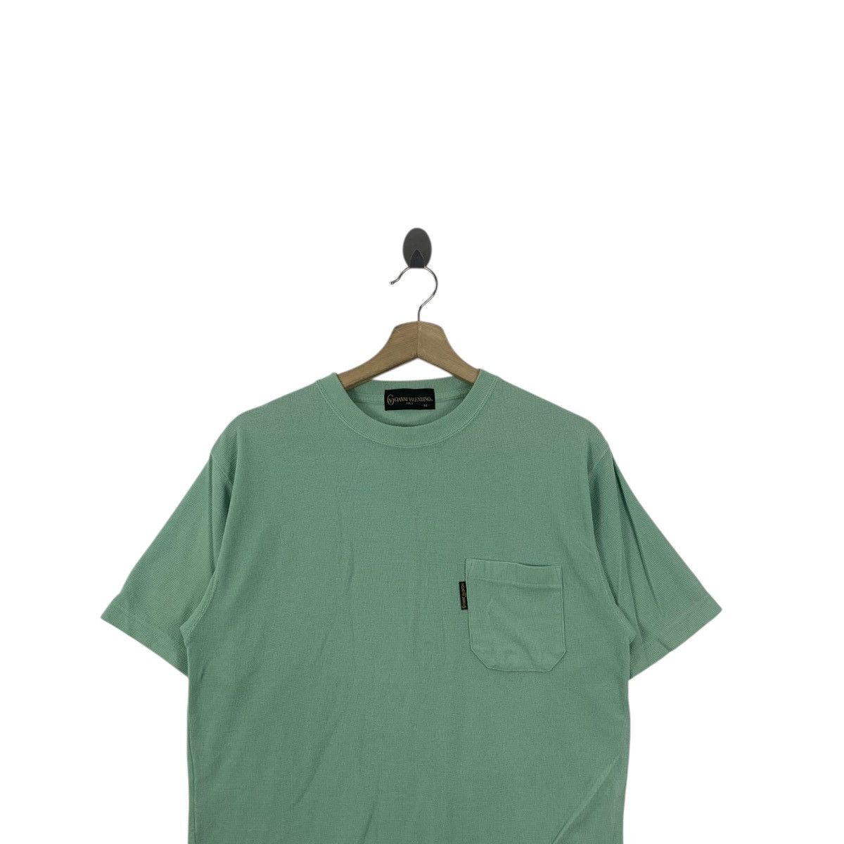 Vintage Vintage GIANNI VALENTINO ITALY Minimalist Design Pocket Tee Size US M / EU 48-50 / 2 - 2 Thumbnail