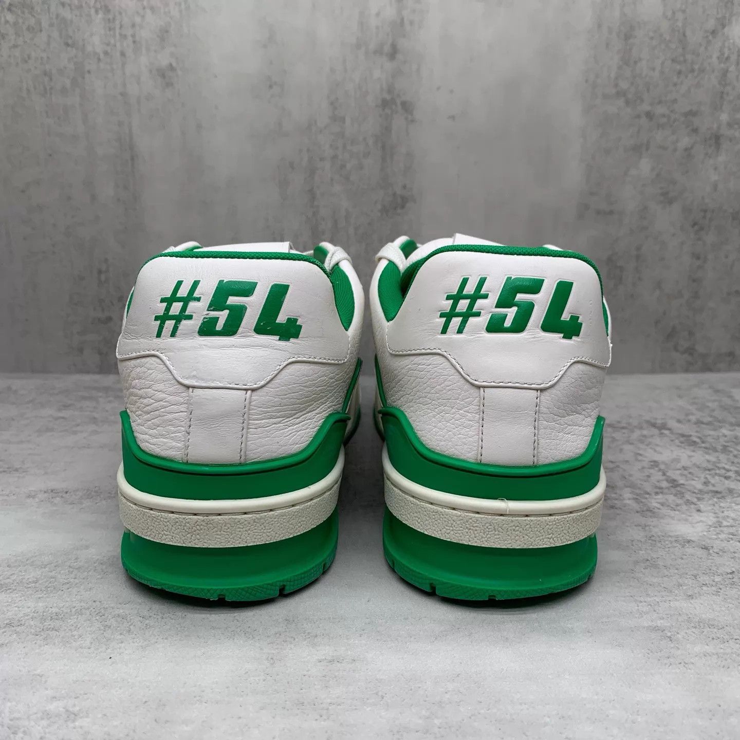 Louis Vuitton Lv Trainer Green Cement White Green Sneaker 42.5 95 New Size US 9.5 / EU 42-43 - 5 Thumbnail