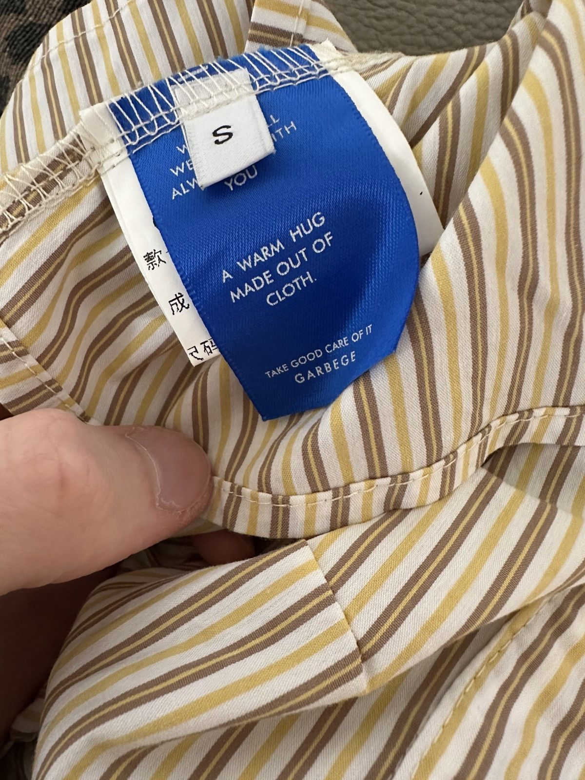 Japanese Brand GARBEGE STRIPED BUTTON UP Size S / US 4 / IT 40 - 5 Thumbnail