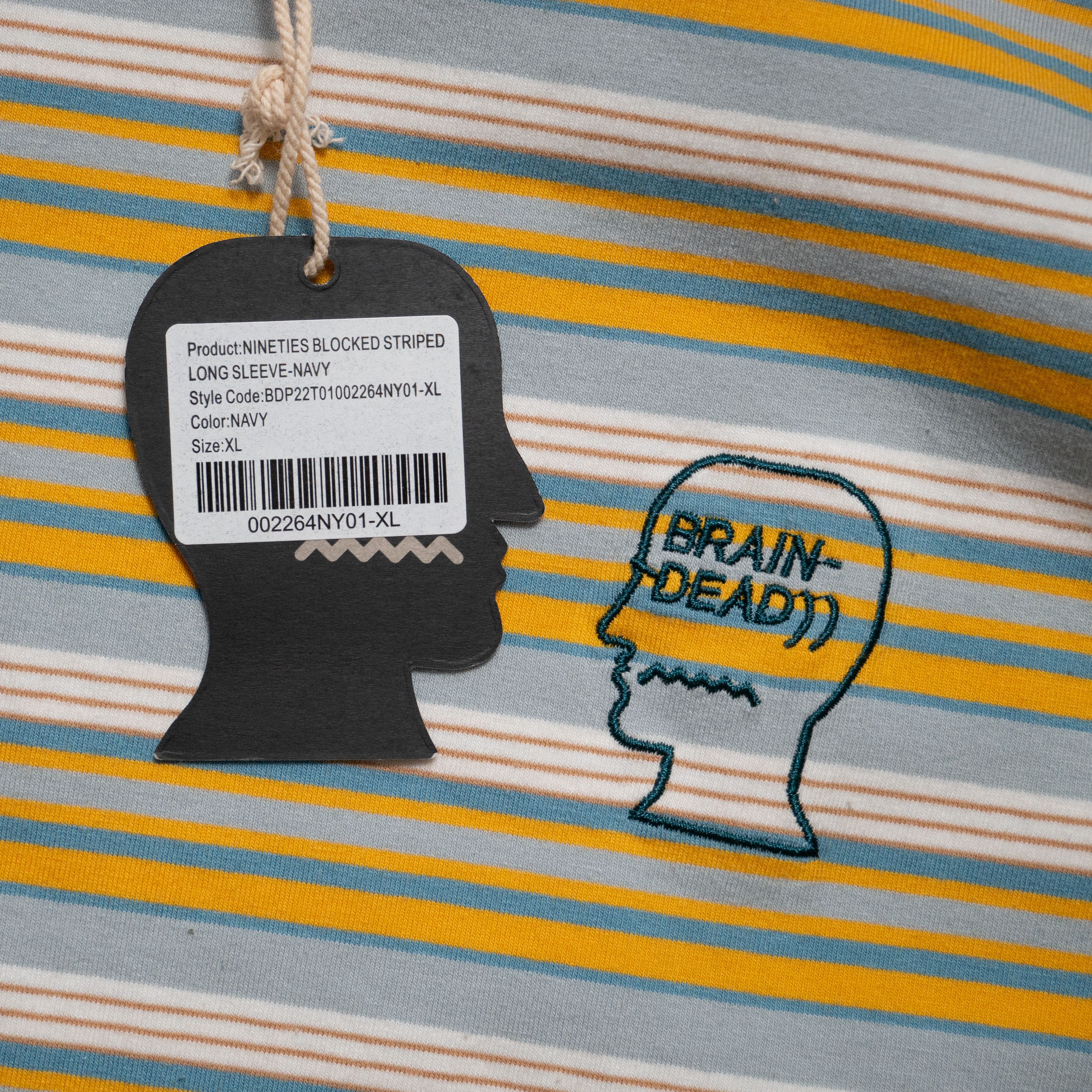 Brain Dead Brain Dead Striped 90s Long Sleeve Shirt New XL Size US XL / EU 56 / 4 - 7 Thumbnail