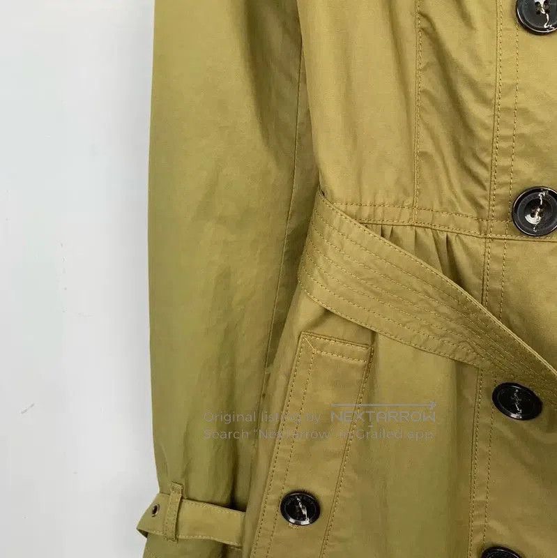 Burberry Burberry Green Cotton Women's Trench Coat. Size M / US 6-8 / IT 42-44 - 4 Thumbnail