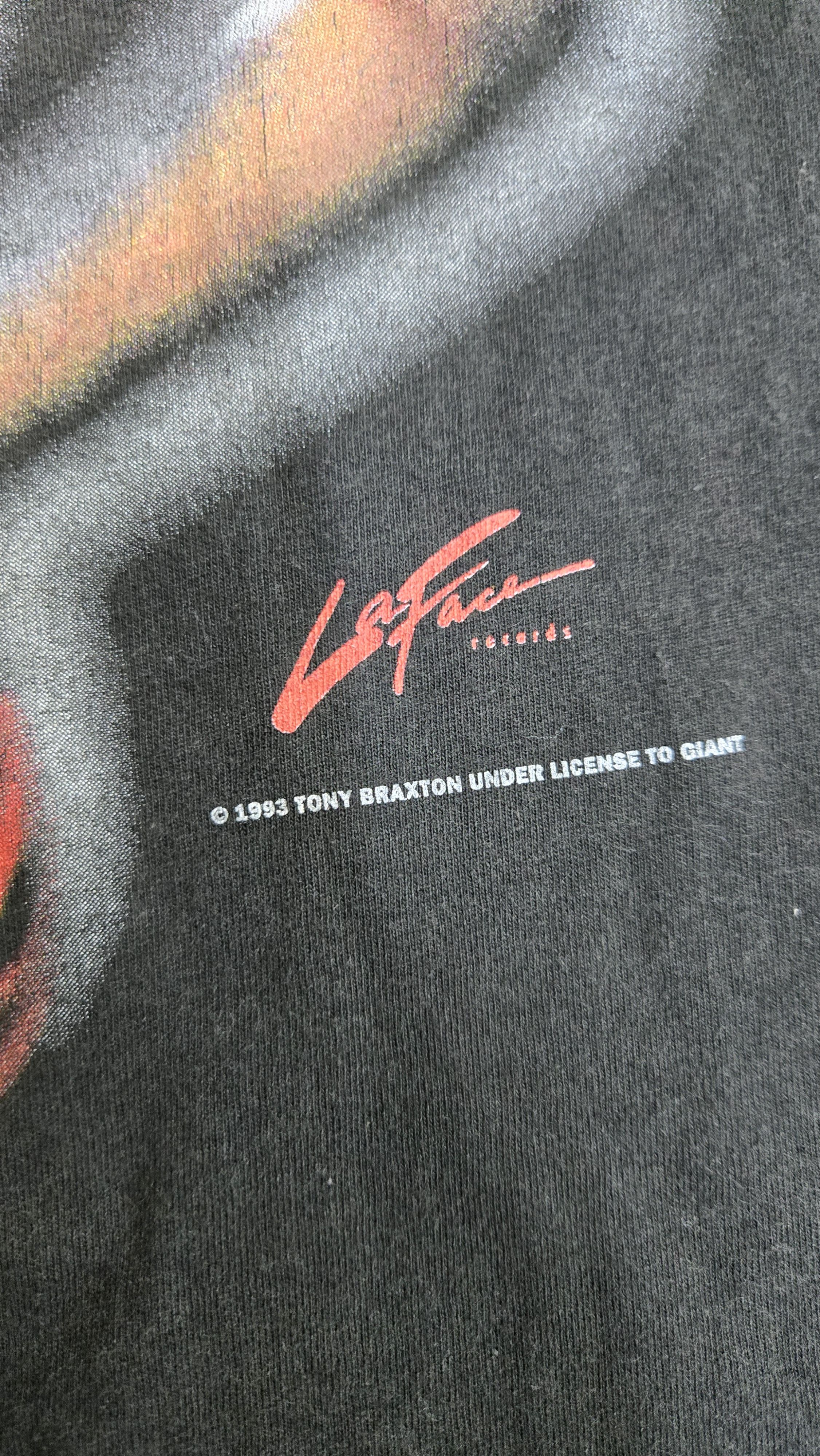 Vintage Vintage 1993 Tony Braxton Tour T-shirt size Size US L / EU 52-54 / 3 - 4 Thumbnail