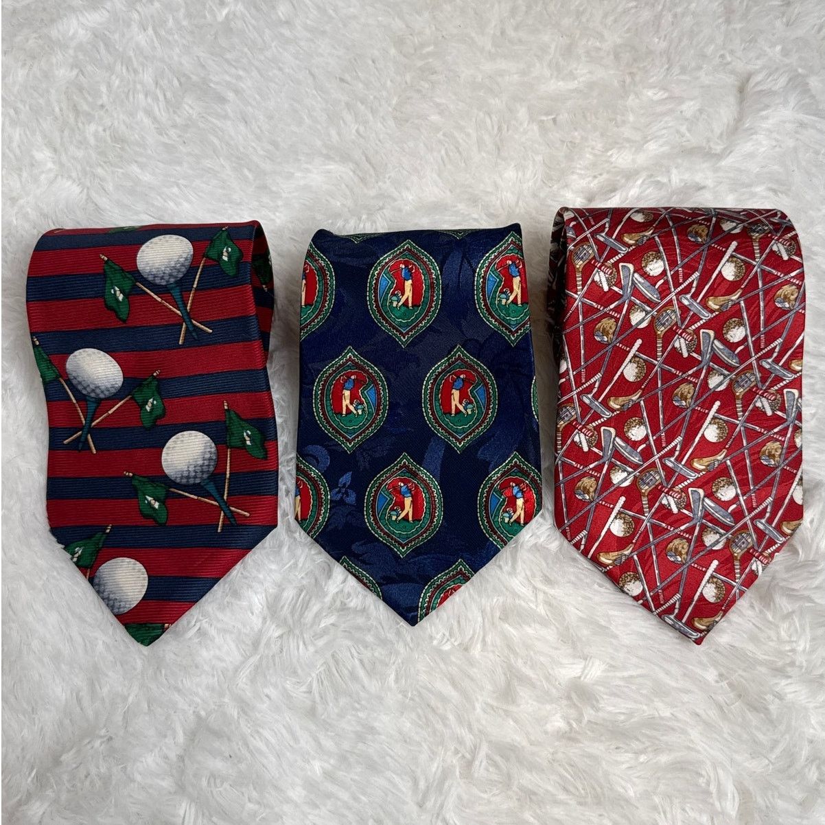 Other 1990s Golf Silk Tie Set Canterbury Museum Artifacts City-One Size ONE SIZE - 14 Thumbnail