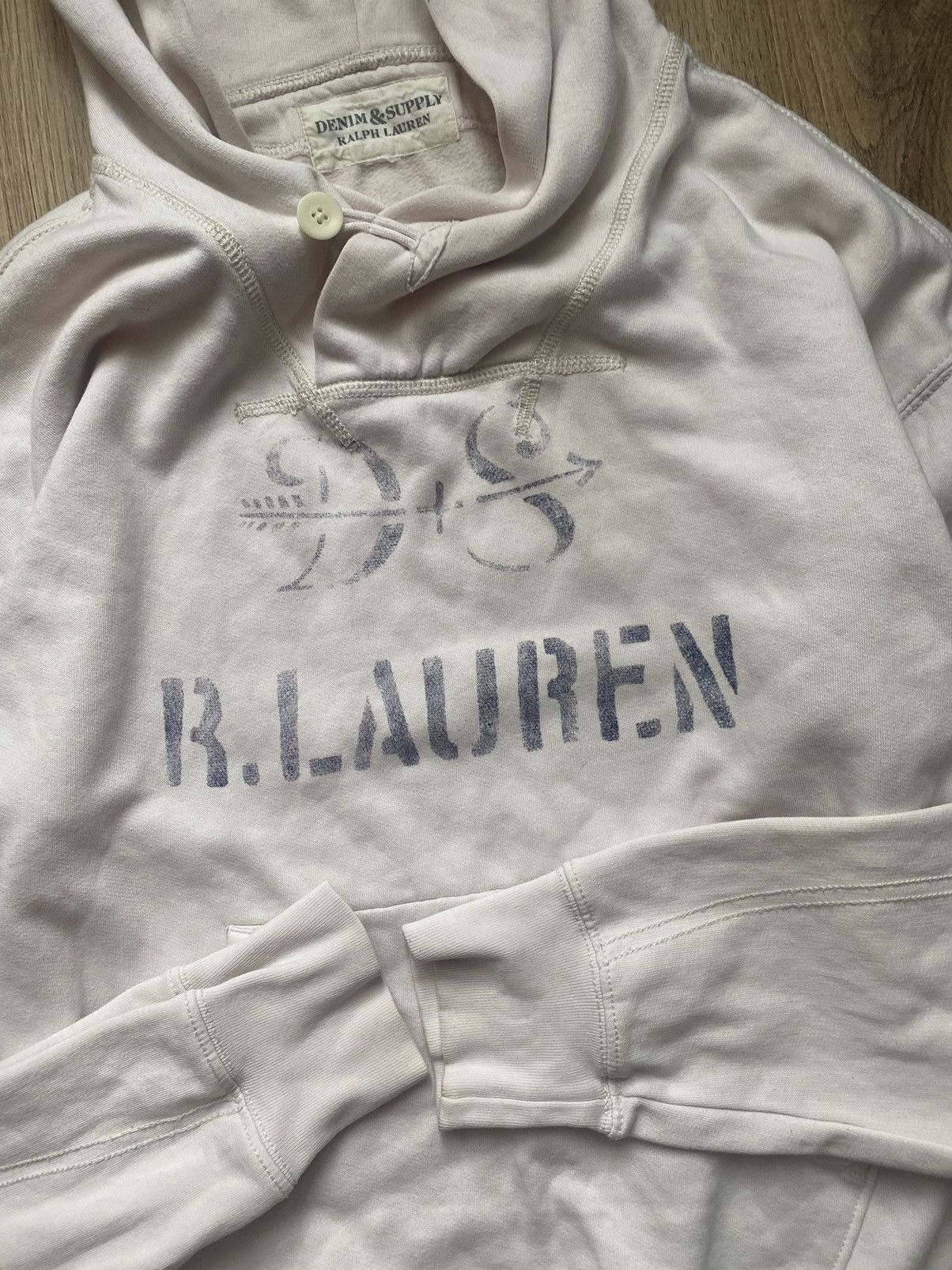 Denim & Supply Ralph Lauren × Ralph Lauren Denim & Supply Ralph Laurent Cream white Hoodie Men's Large Size US L / EU 52-54 / 3 - 3 Thumbnail