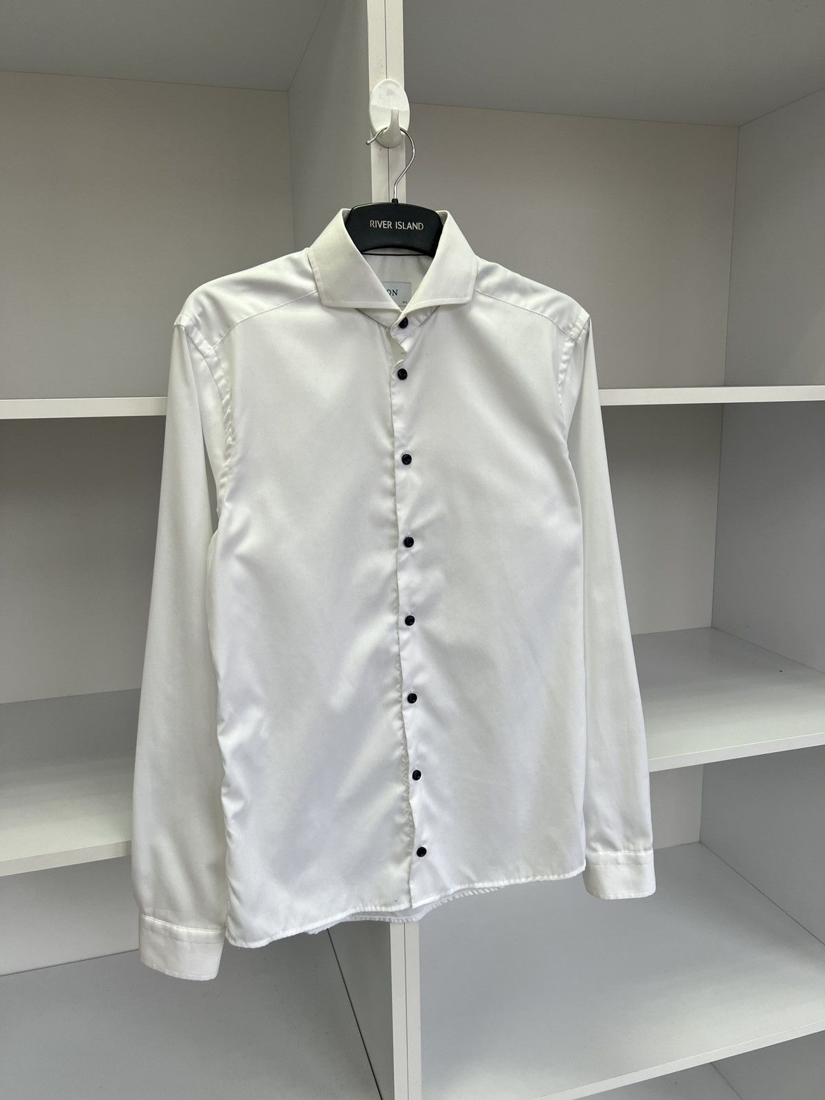 Eton × Vintage Vintage Eton Denim White Button Up Shirt Size US M / EU 48-50 / 2 - 5 Thumbnail