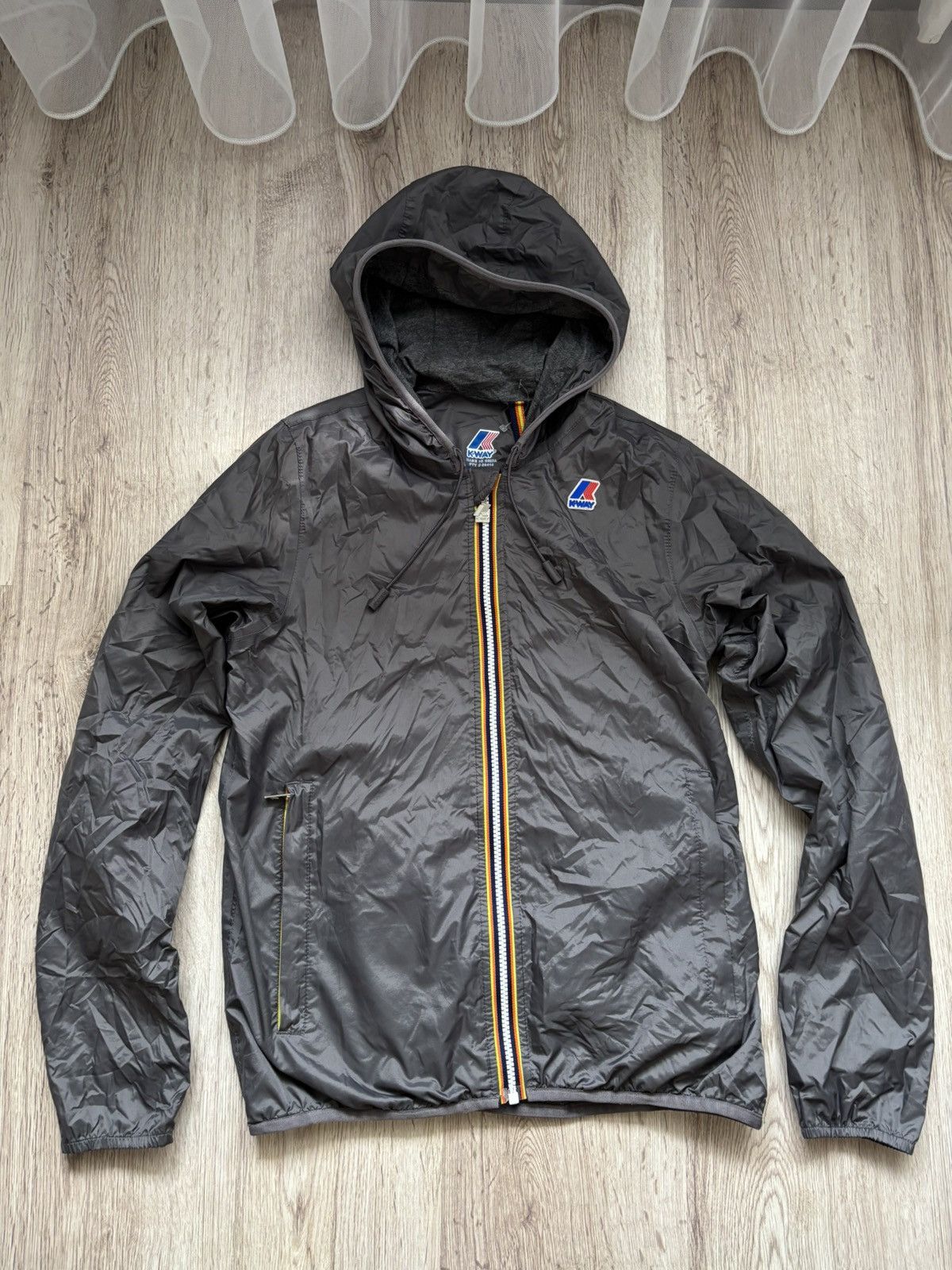 K-Way K-Way Jacques Jersey Women’s Jacket Gray Size S Windbreaker Size S / US 4 / IT 40 - 1 Thumbnail