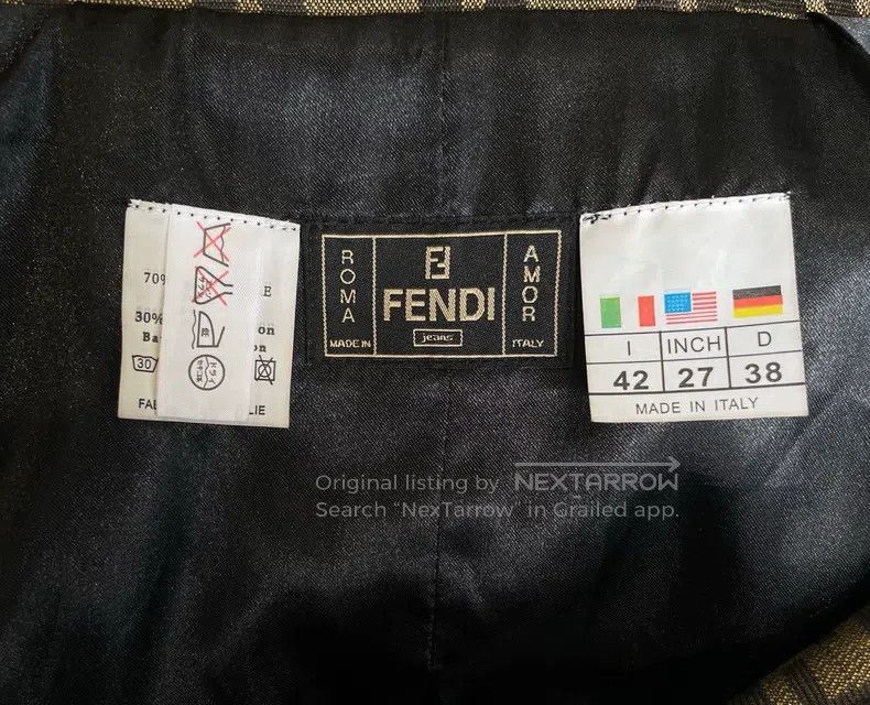 Fendi Fendi Monogrammed Jacquard Multi-pocket Jacket Size S / US 4 / IT 40 - 5 Thumbnail