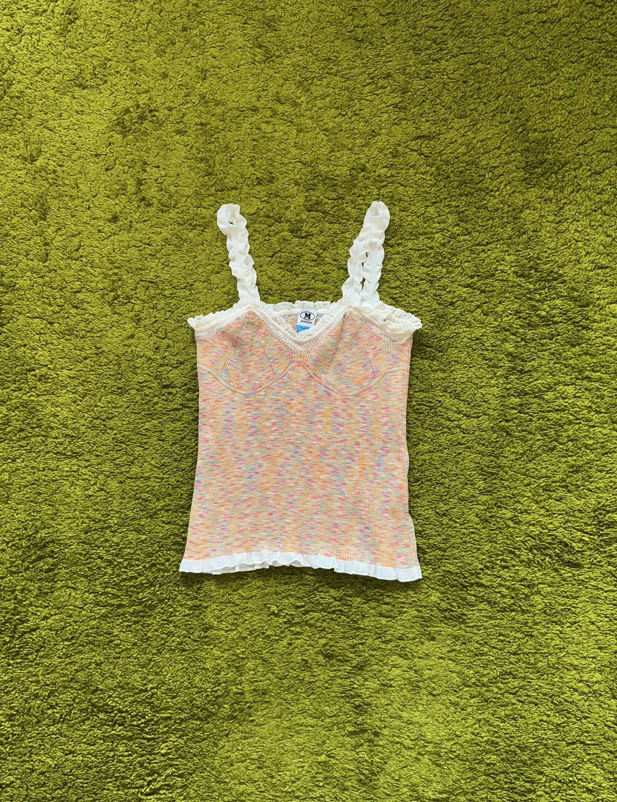 Designer × Missoni Missoni coloured knit cami tank top Size L / US 10 / IT 46 - 1 Thumbnail