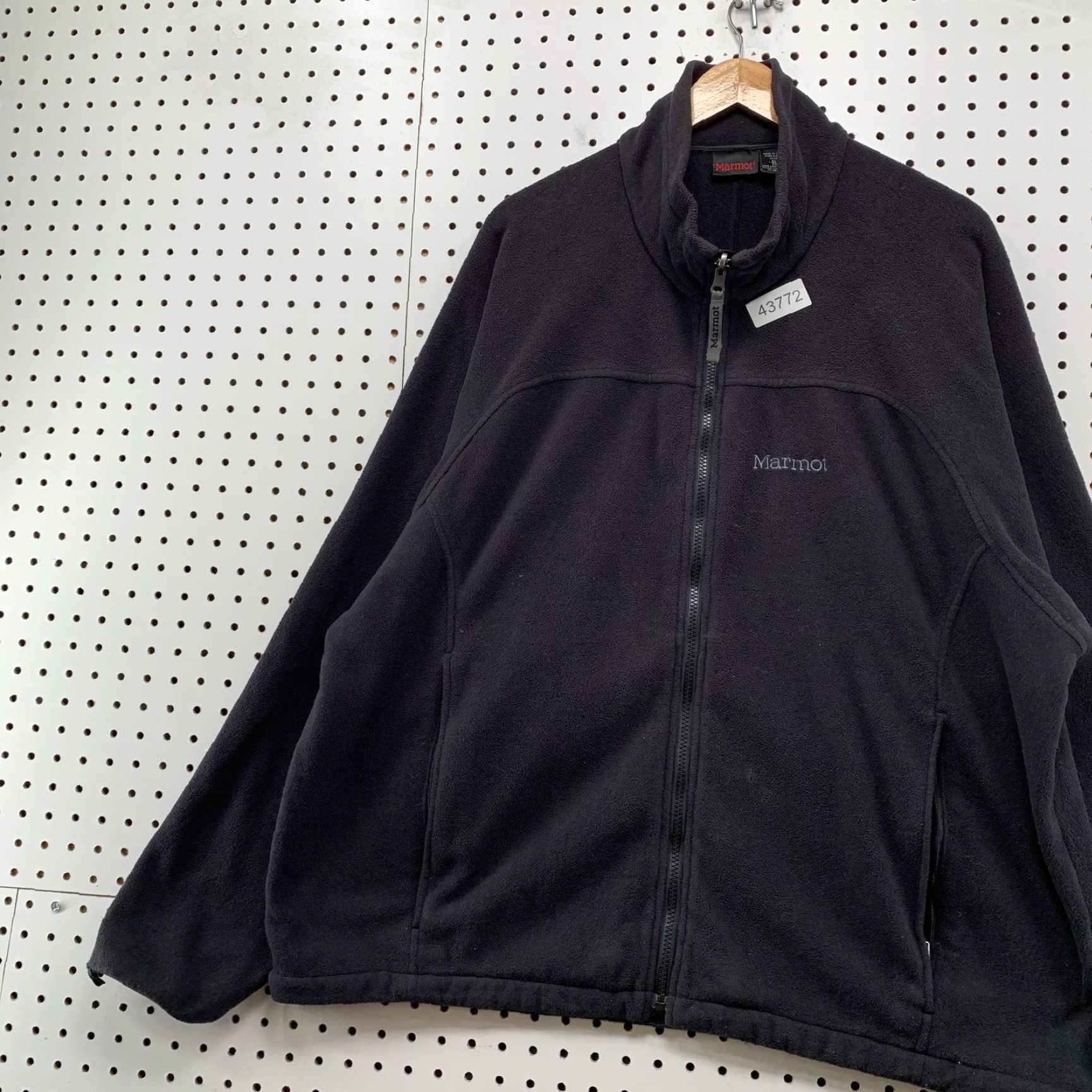 Marmot Marmot Fleece Zip Jacket Mens XL Long Sleeve Black Bomber Jacket Size US XL / EU 56 / 4 - 2 Thumbnail