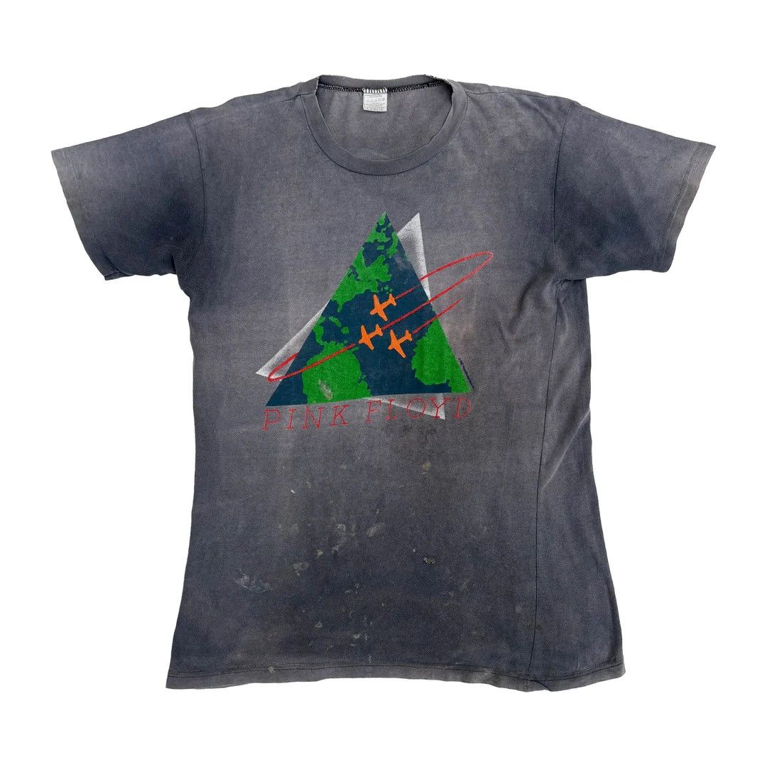 Vintage Pink Floyd 1988 80s Vintage World Tour Band Concert T-Shirt Size US L / EU 52-54 / 3 - 1 Thumbnail