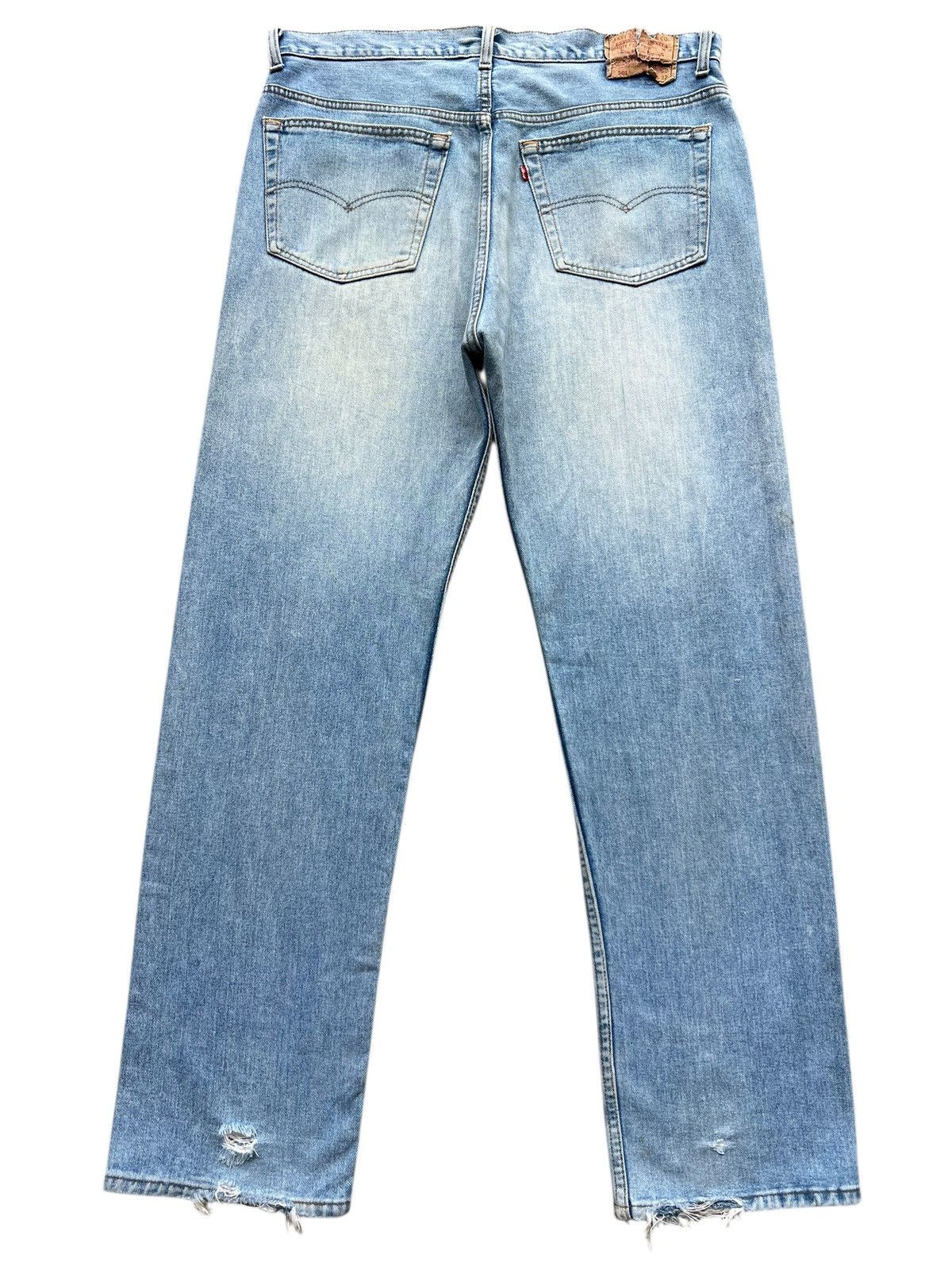 Levi's Vintage 90s Levis 501 USA Stonewash Denim Jeans 36x32 Size US 36 / EU 52 - 3 Thumbnail