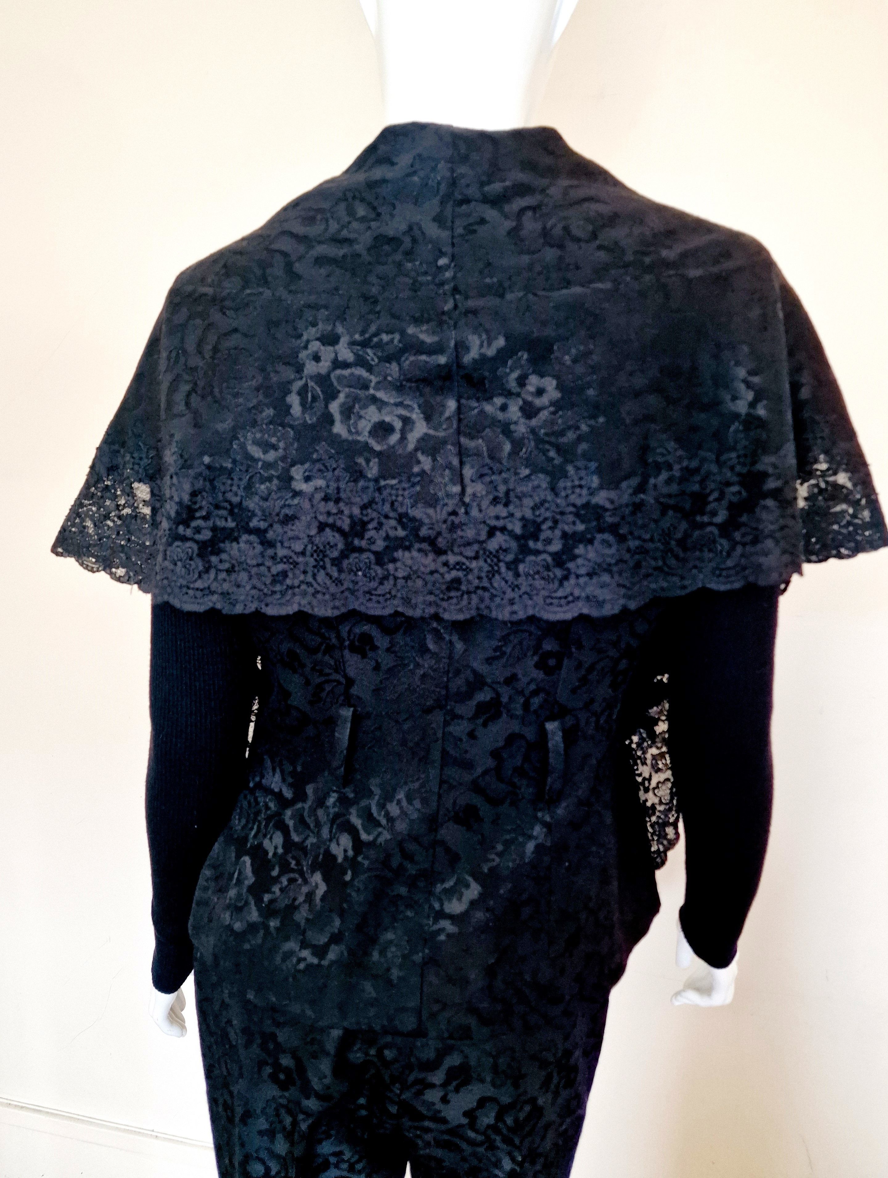 Dior Christian Dior 1998 Galliano Lace Mourning Veil Dress Suit Size M / US 6-8 / IT 42-44 - 11 Thumbnail