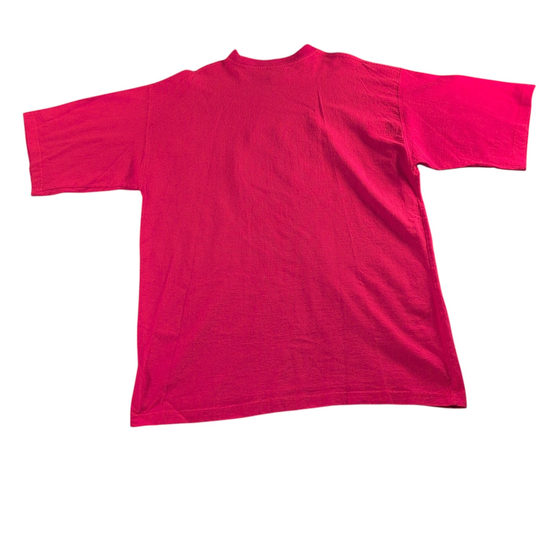 Fubu Red 90s Vintage FUBU Baggy tee Size US XL / EU 56 / 4 - 2 Thumbnail