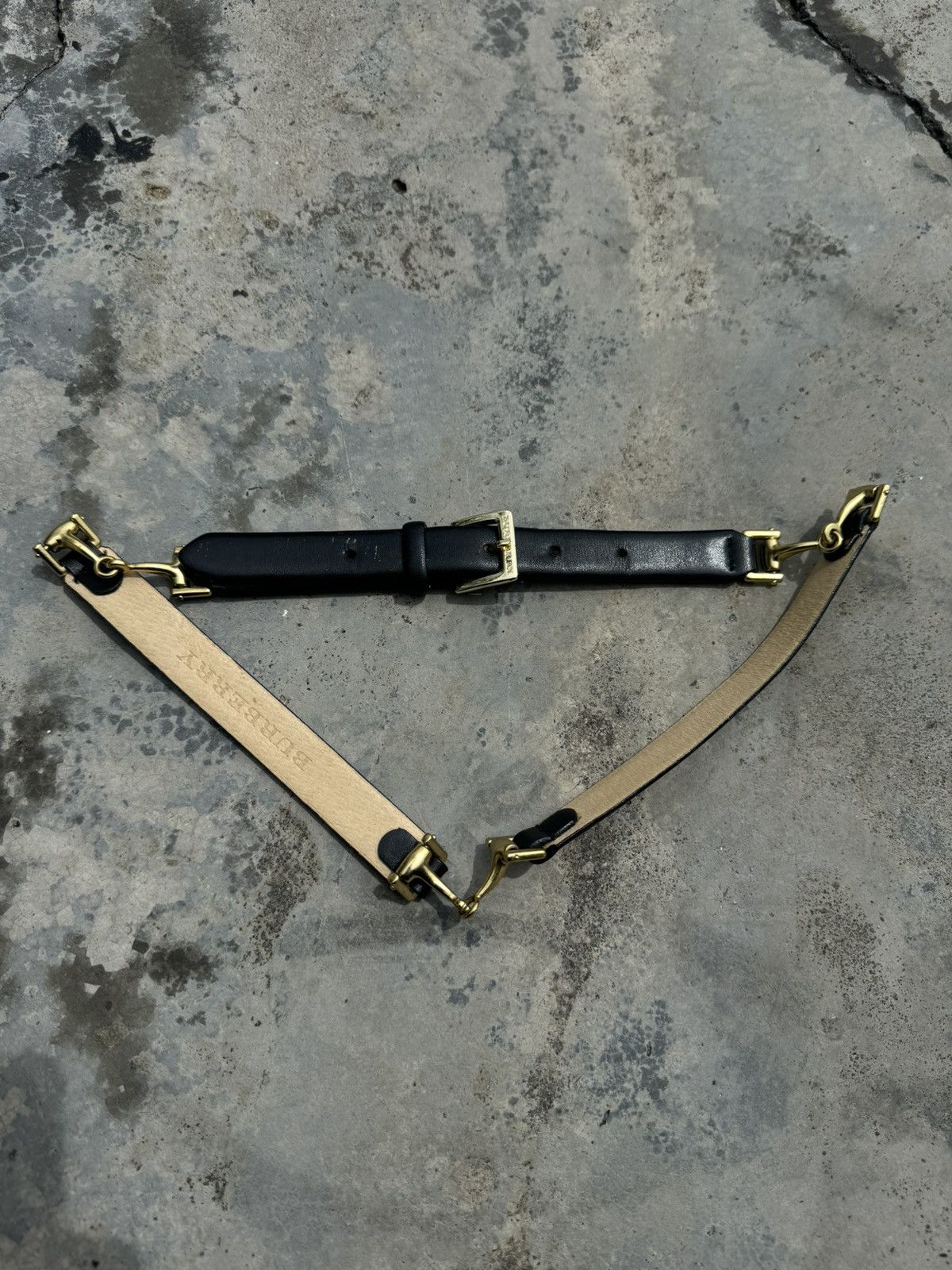 Burberry Burberry Horsebit Leather Waist Belt 82cm Size ONE SIZE - 1 Thumbnail