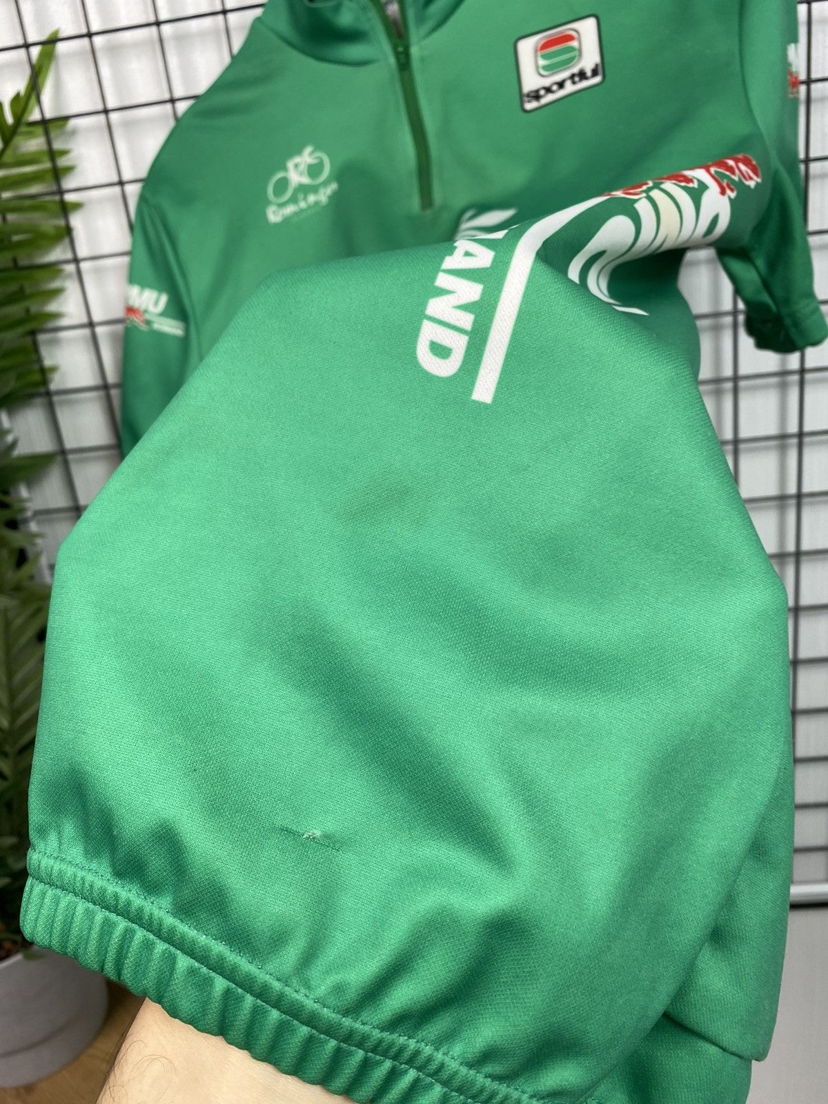 Other Rare Vintage PMU Romand Sportful Cycling Jersey Men L green Size US L / EU 52-54 / 3 - 10 Thumbnail