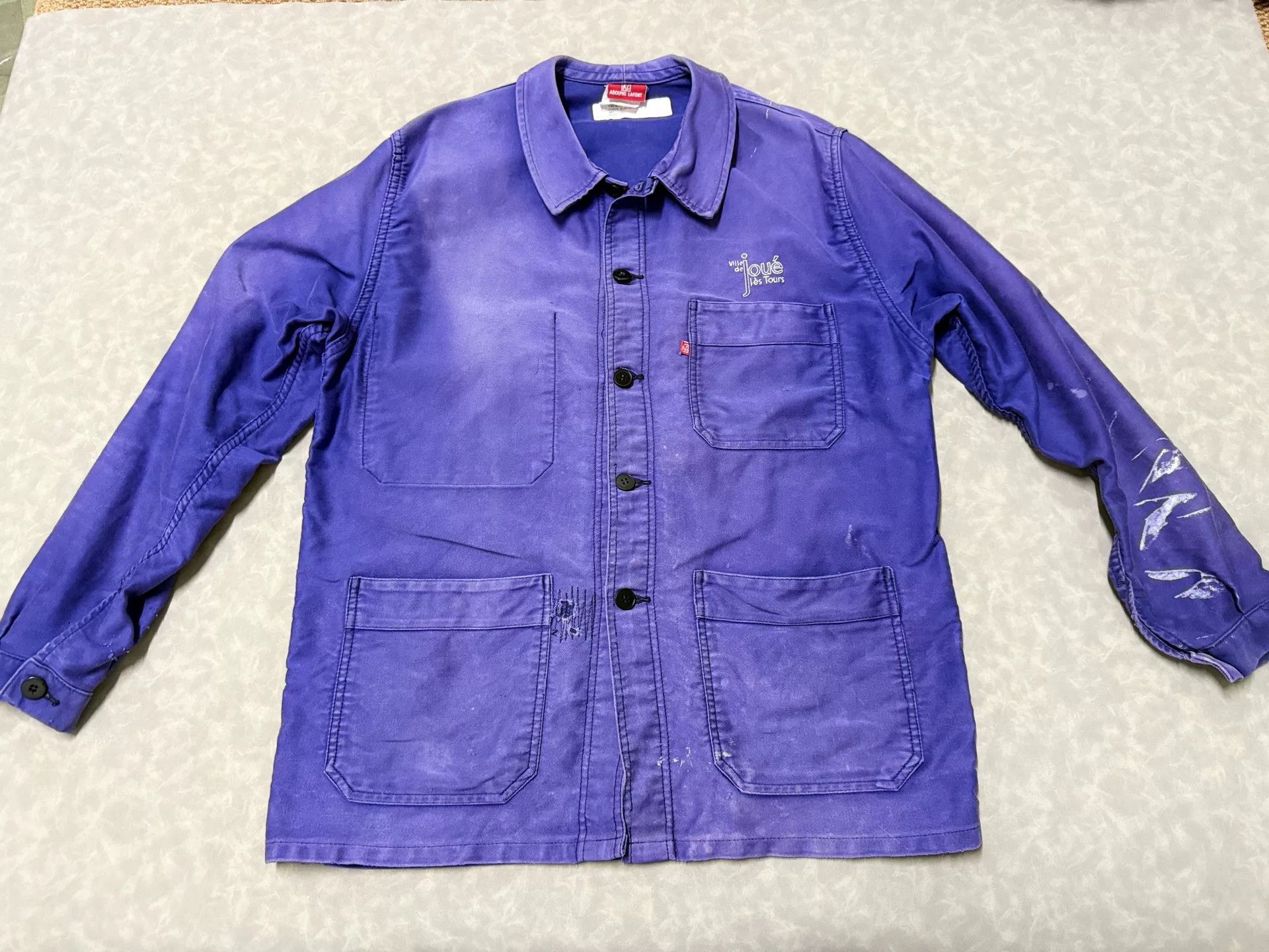 Vintage Vintage Adolphe Lafont Work Jacket in Moleskin Size US M / EU 48-50 / 2 - 1 Thumbnail