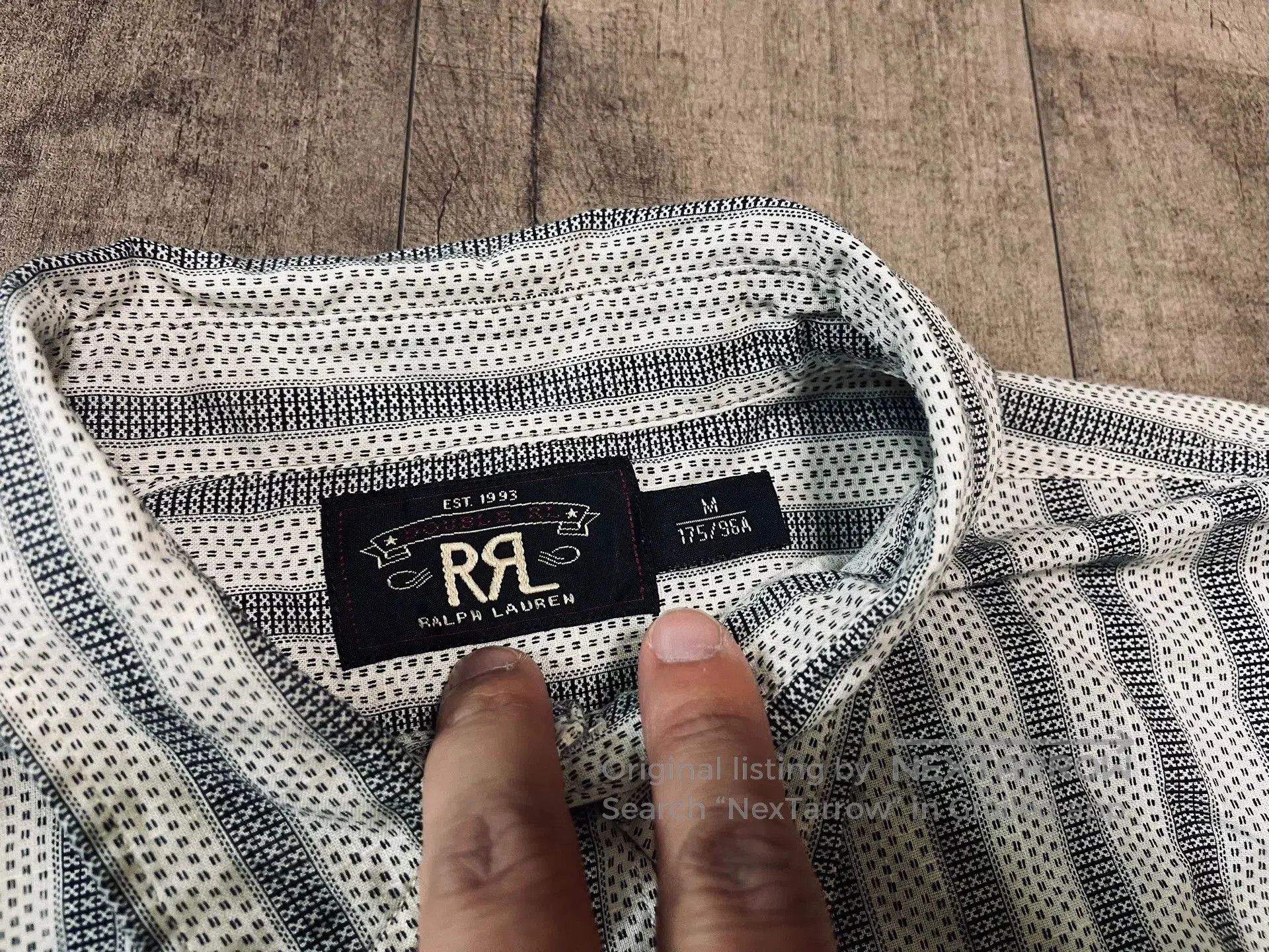 RRL Ralph Lauren RRL Retro American Striped Men's Shirt. Size US M / EU 48-50 / 2 - 4 Thumbnail