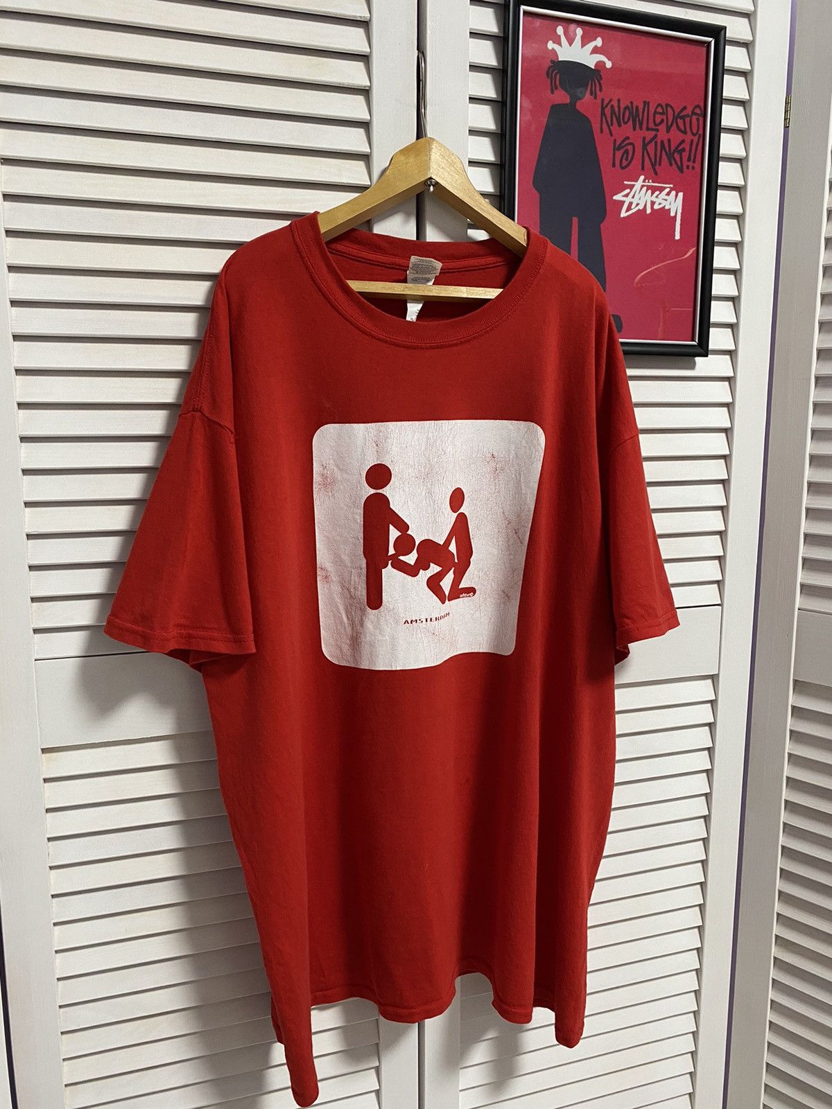 Band Tees Vintage Humor T Shirt Tee WHTVR Red Triple Sex AMSTERDAM Size US XL / EU 56 / 4 - 2 Thumbnail
