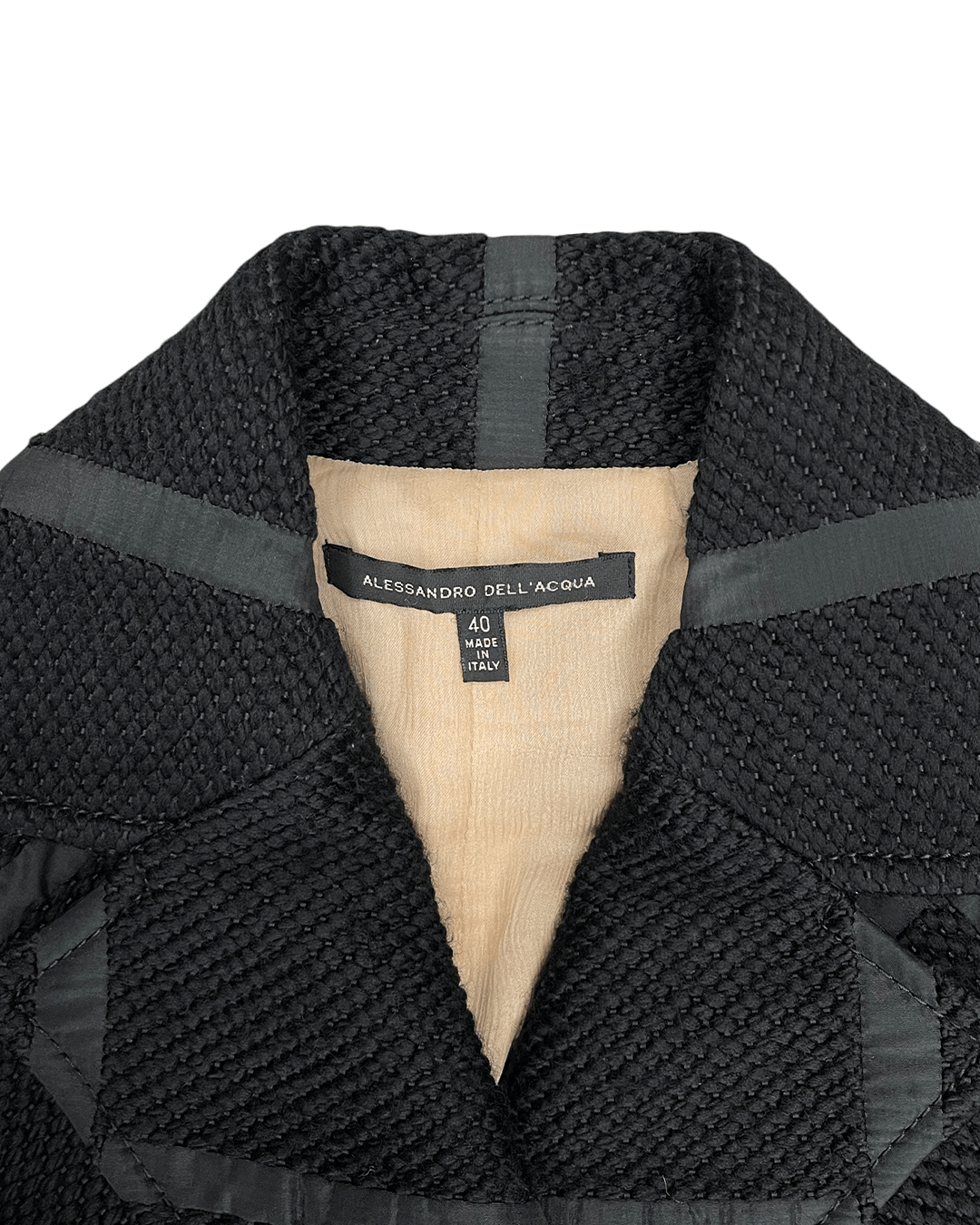 Alessandro Dell'acqua Alessandro Dell'Acqua Dual Pattern Geometric Coat Size S / US 4 / IT 40 - 8 Thumbnail