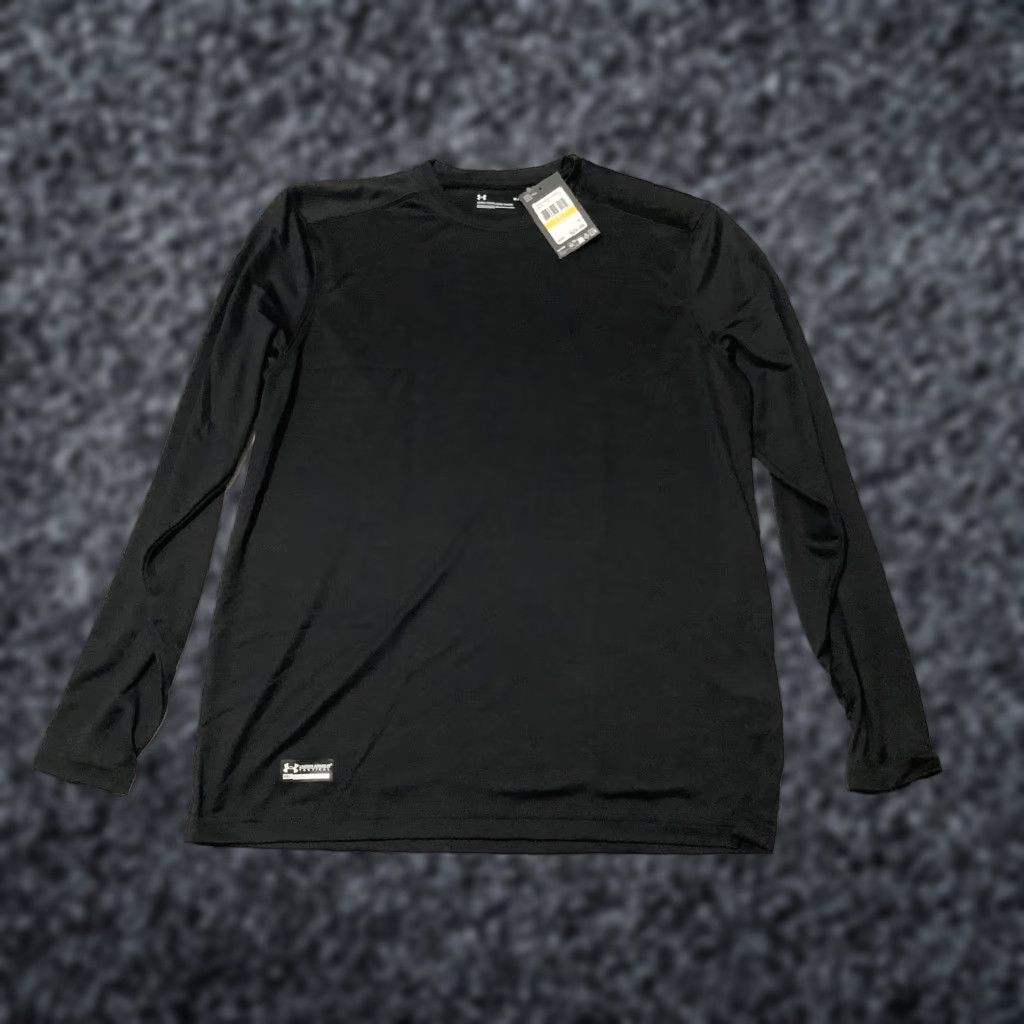 Under Armour Under Armour Tactical Tech LS Shirt Mens M Black Long Sleeve Performance Moisture Wicking Crew Neck Polo? Size US M / EU 48-50 / 2 - 1 Thumbnail