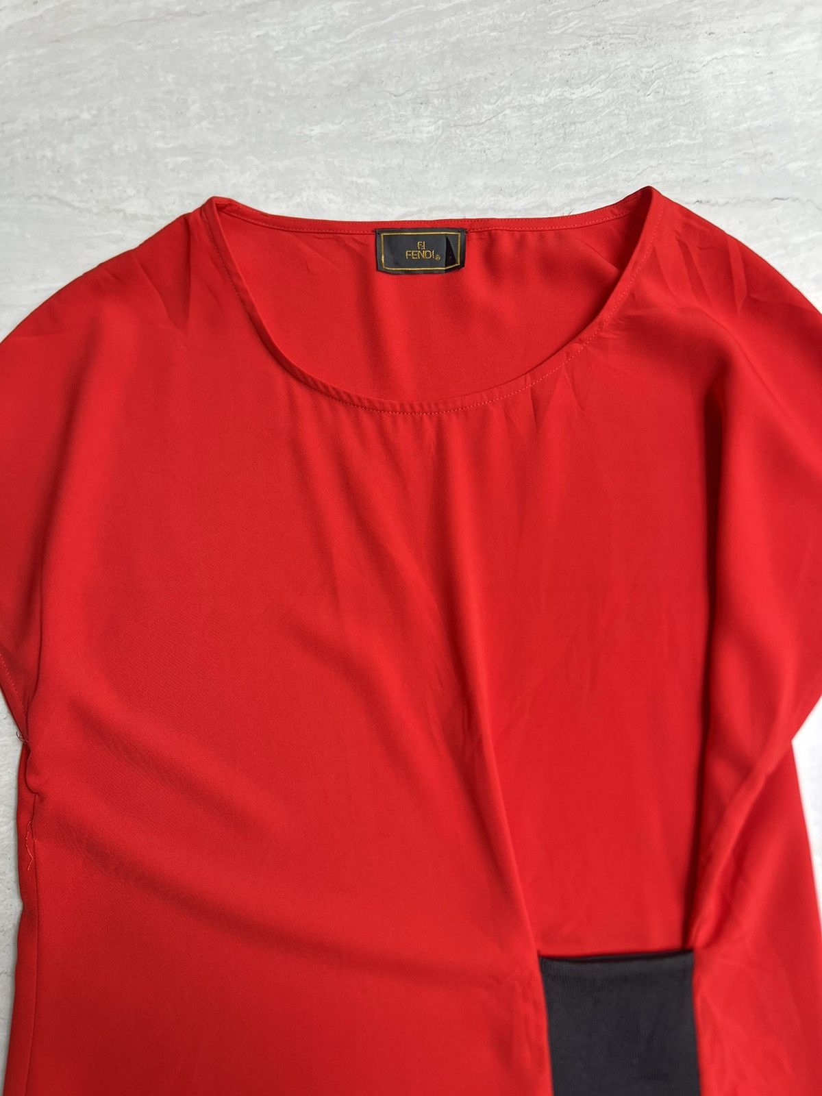 Fendi Fendi Red Midi Dress Size XS / US 0-2 / IT 36-38 - 13 Thumbnail
