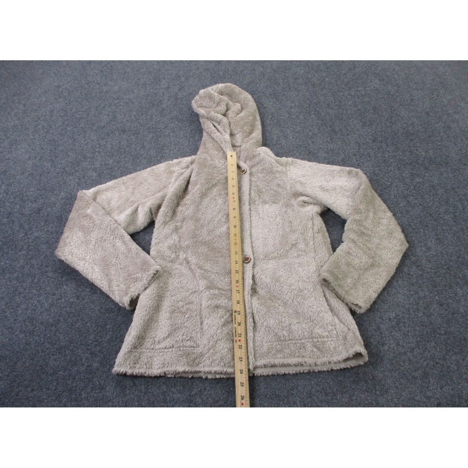 Patagonia Patagonia Jacket Women M Fleece Beiges Basic Jacket Hooded Pockets Thermal Wind-Resistant Outdoor 26415 Size M / US 6-8 / IT 42-44 - 3 Thumbnail