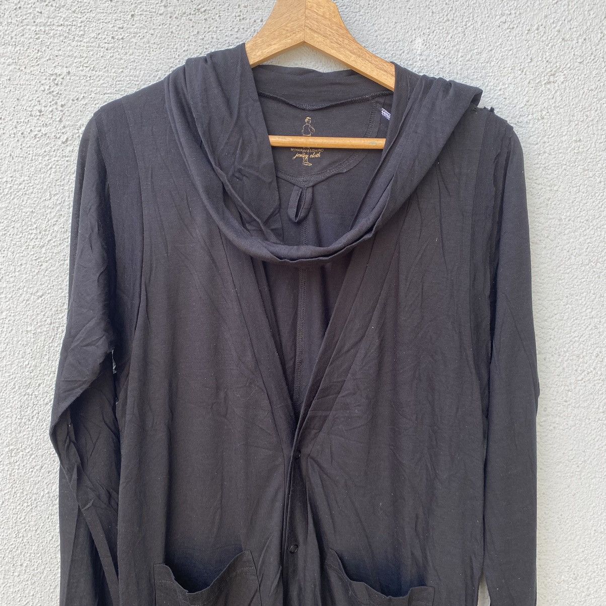Maison MIHARA YASUHIRO RARE💥Mihara yasuhiro Distressed Black Trench Cardigan Size US S / EU 44-46 / 1 - 2 Thumbnail