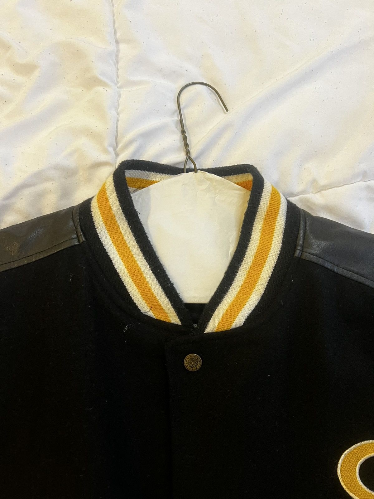 Steve And Barrys Georgia Tech University Steve & Barry Leather Bomber Jacket Size US L / EU 52-54 / 3 - 10 Thumbnail