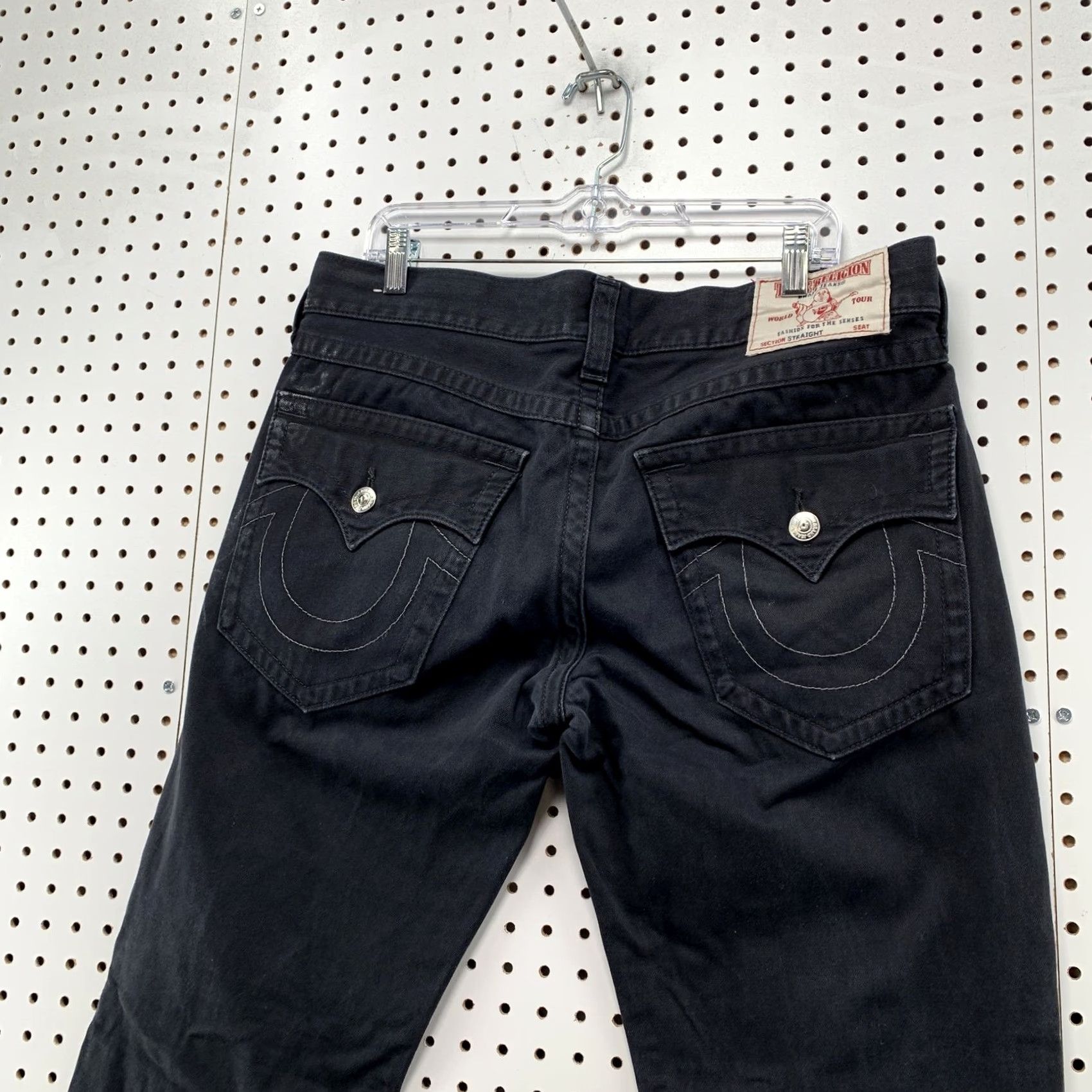 True Religion VINTAGE True Religion Jeans Men 36 Baggy Straight Leg Denim Black 38x34 Mens Jeans Size US 36 / EU 52 - 2 Thumbnail