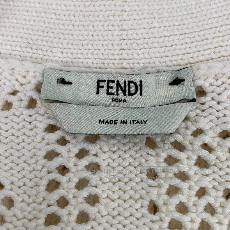 Fendi Fendi Off-white logo letter hollow-out all-over print cott Size XXS / US 00 / IT 34 - 5 Thumbnail
