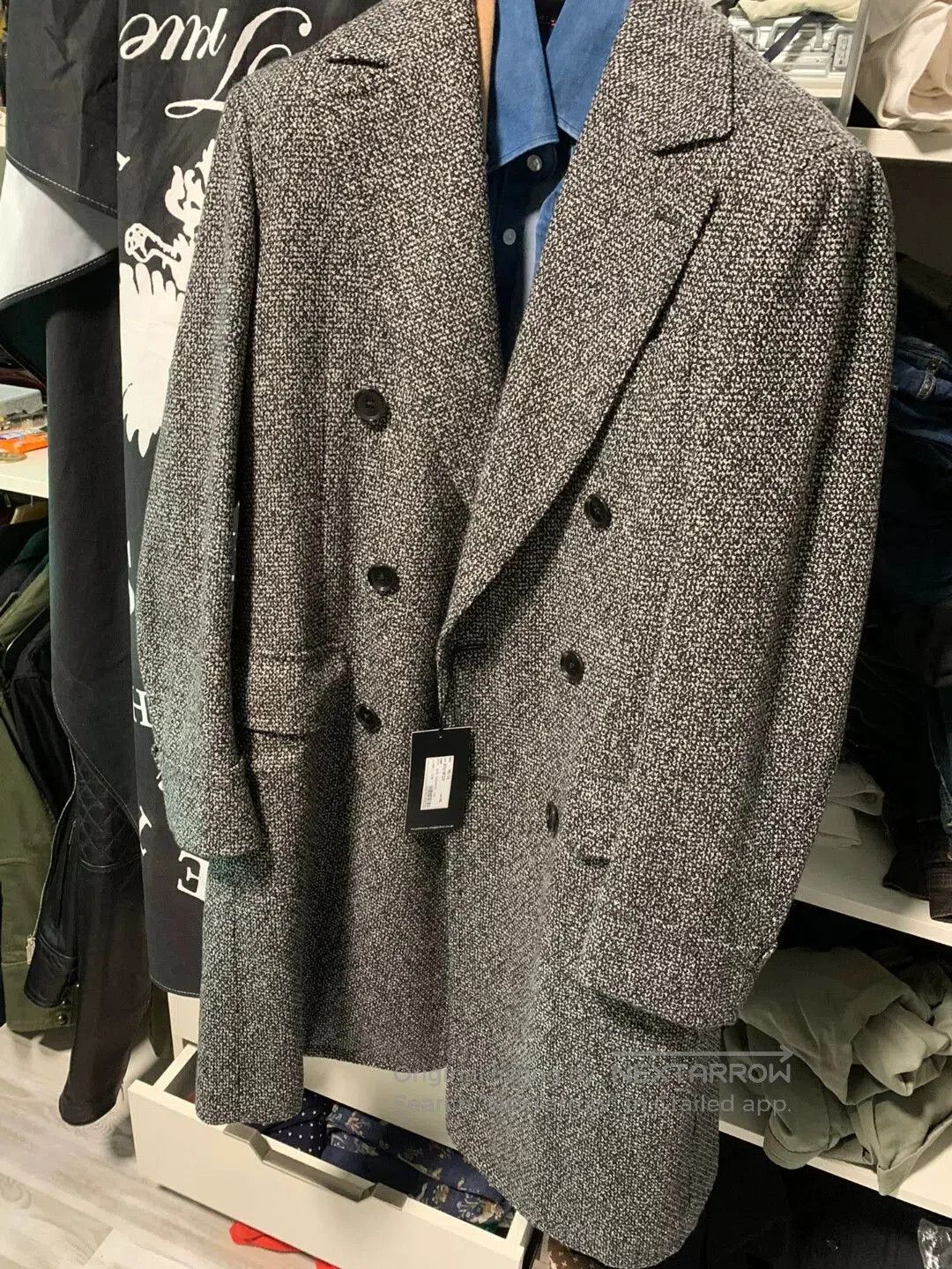 Ring Jacket luxury black and white polo coat. Size US M / EU 48-50 / 2 - 2 Thumbnail
