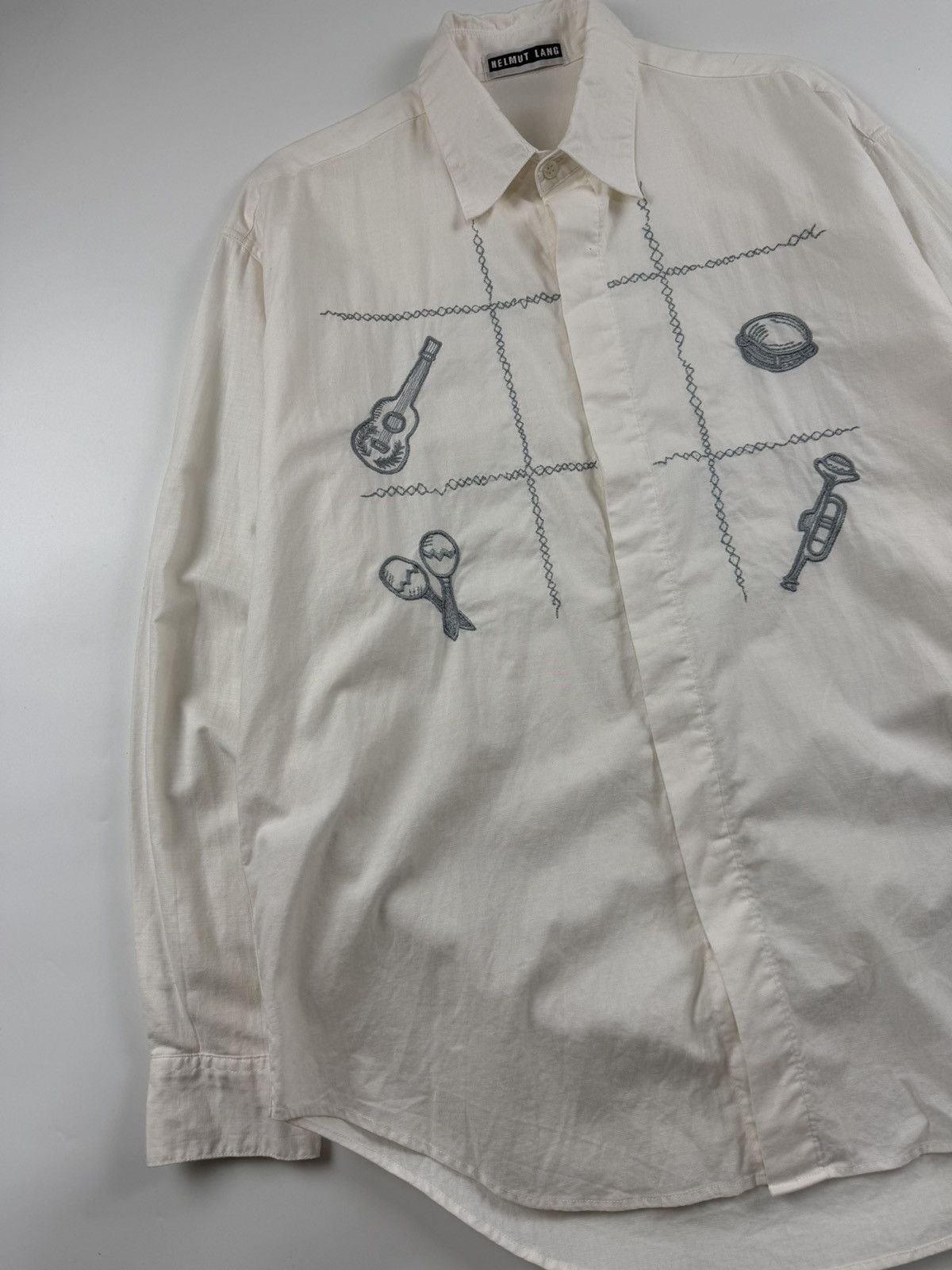 Helmut Lang Vintage Helmut Lang Linen Shirt Size US XL / EU 56 / 4 - 3 Thumbnail