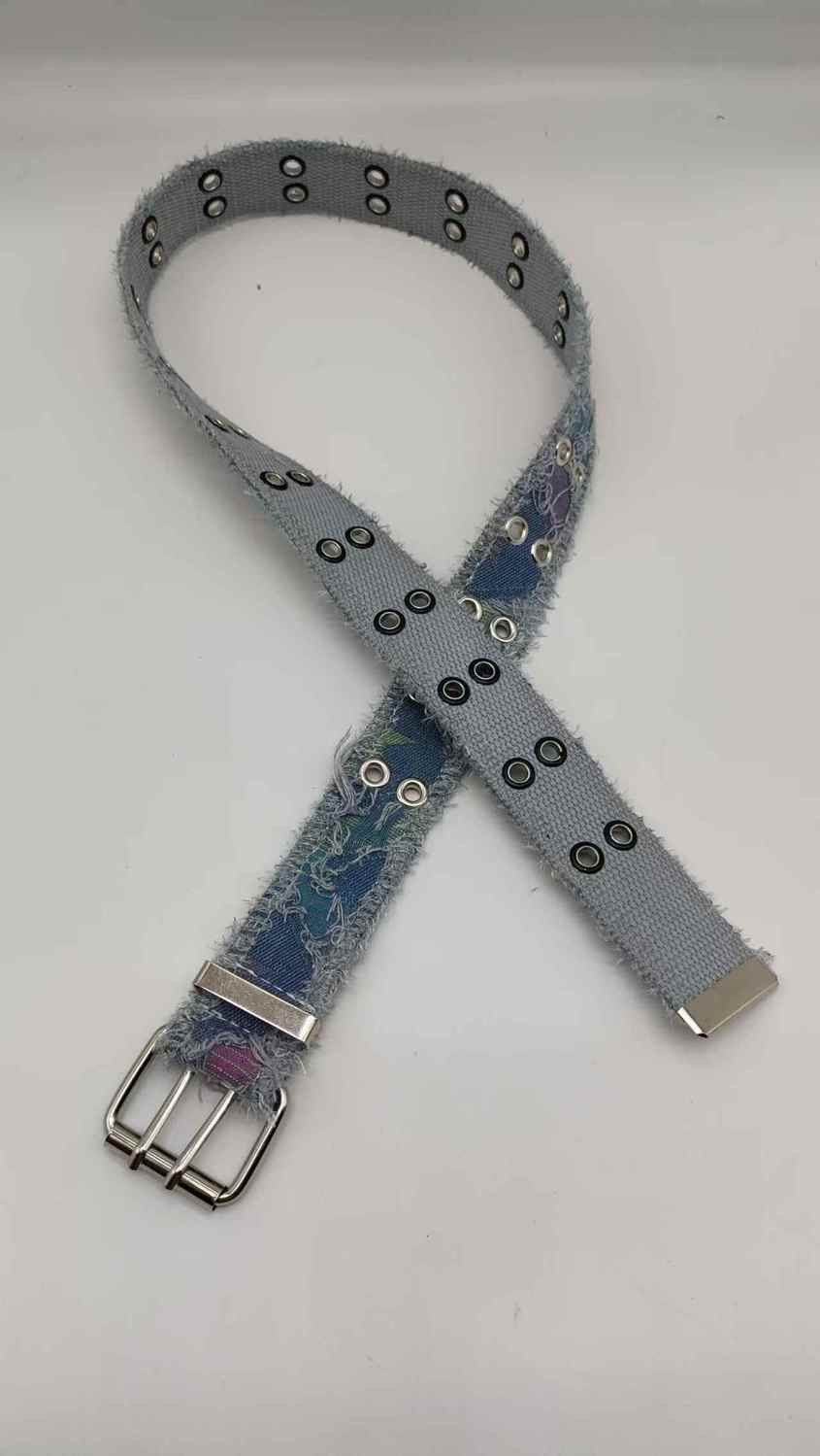 Designer Modern Vintage Belt Riveted Belts Menswear Accessories Size ONE SIZE - 4 Thumbnail