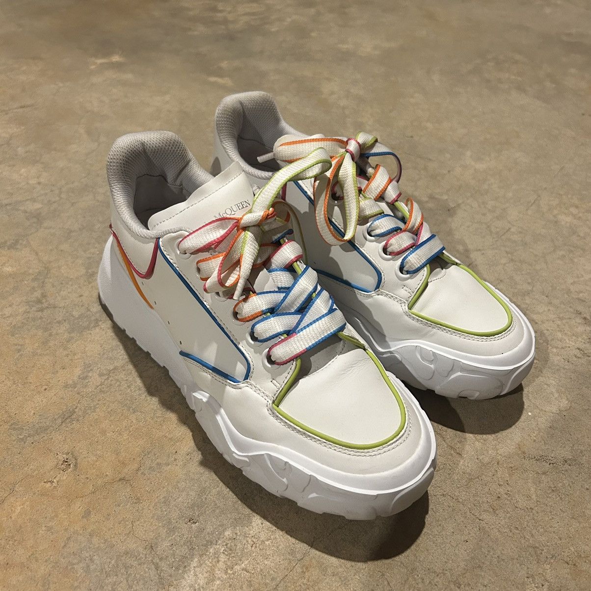 Alexander McQueen × Designer Alexander McQueen Court Outline Trainer Sneakers EU 38.5 Size US 6.5 / EU 39-40 - 9 Thumbnail