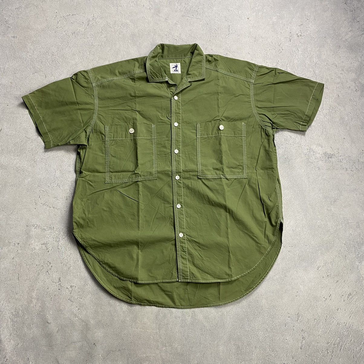 HAI SPORTING GEAR ISSEY MIYAKE バンドカラーシャツ VINTAGE HAI SPORTING GEAR ISSEY MIYAKE JAPANESE DESIGNER LONG