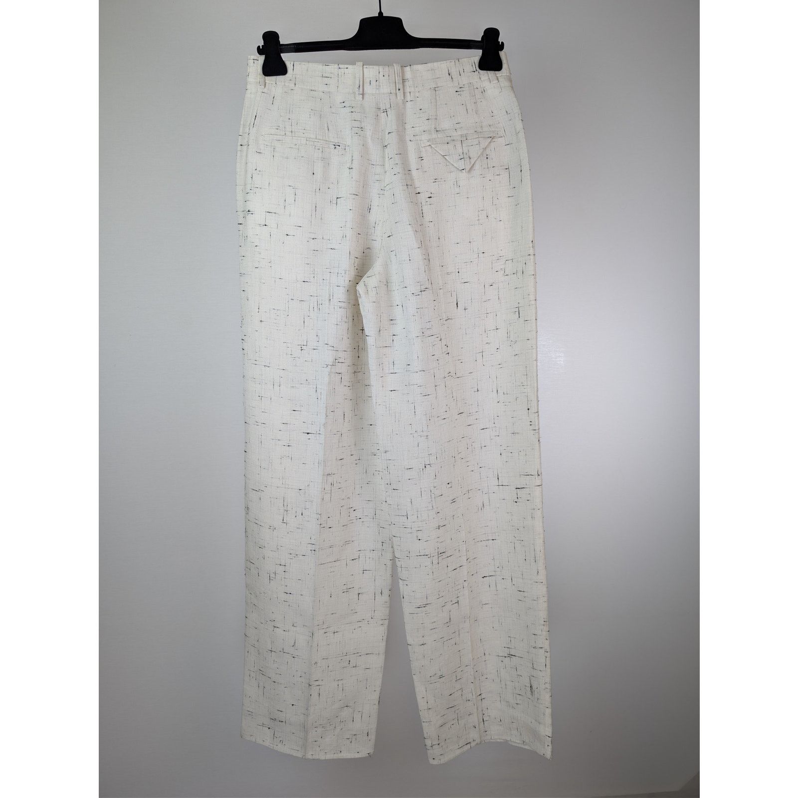 Bottega Veneta o1rshd1 Light Criss Cross Viscose Silk Trousers Pants Dove Size US 32 / EU 48 - 11 Thumbnail