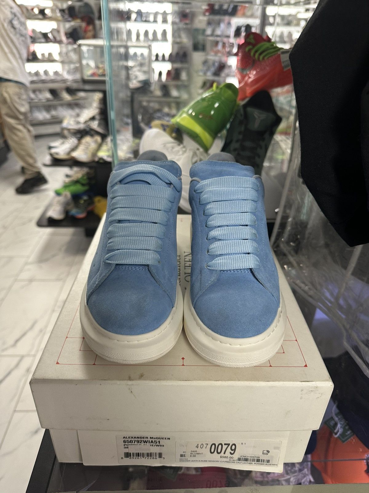 Alexander McQueen Alexander McQueen ‘Blue/White’ Size US 8.5 / IT 38.5 - 3 Thumbnail