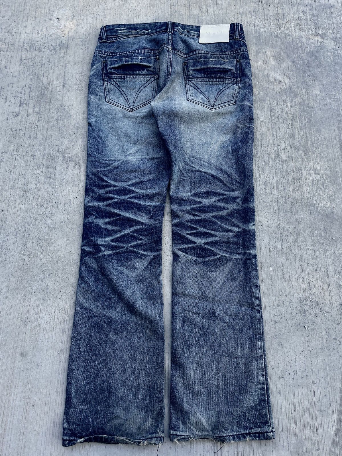 Japanese Brand 2000s JAPANESE BRAND VEGADENIM WHISKER WASH Size US 33 - 6 Thumbnail