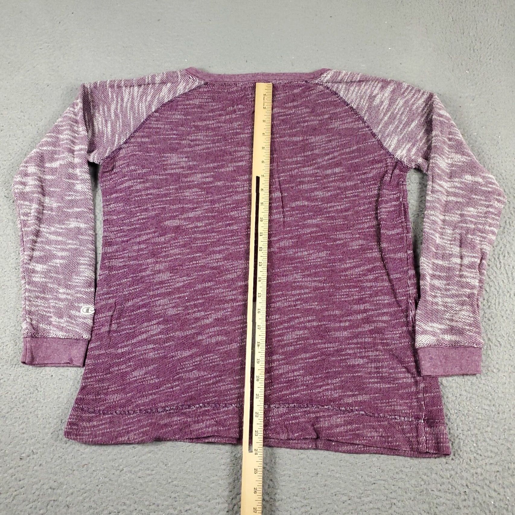 Champion VINTAGE Champion Women's Sweater Pullover M Purple Knit's Logo Casual Fall Winter Size M / US 6-8 / IT 42-44 - 5 Thumbnail