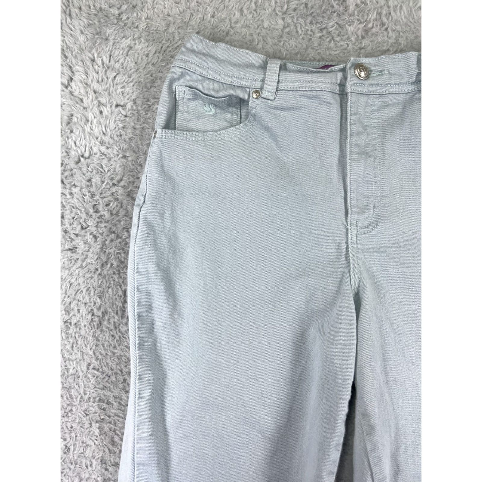 Gloria Vanderbilt Gloria Vanderbilt Jeans Womens 10 Blue Denim 5-Pocket Design Regular Fit Cotton Blend Pockets Jeans Size 32" / US 10 / IT 46 - 7 Thumbnail