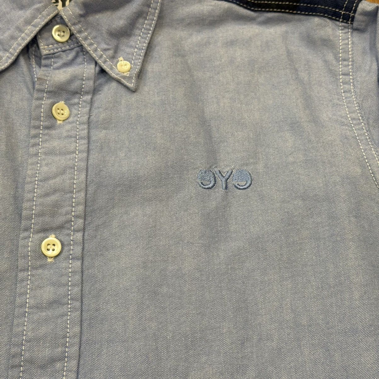 Comme des Garcons Junya Watanabe eye Patchwork Oxford Button Shirt Size US XS / EU 42 / 0 - 3 Thumbnail