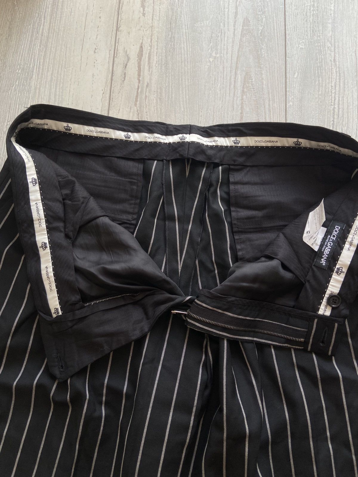 Dolce & Gabbana Dolce & Gabbana Wool Pinstripe Pants Size US 39 - 8 Thumbnail