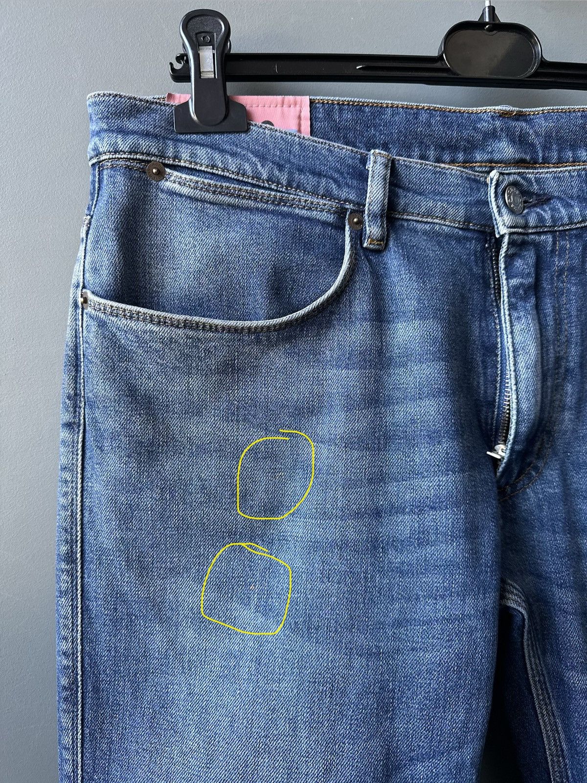 Acne Studios Acne Studios Max Mid Blue Denim Pants Size 34x32 Size US 34 / EU 50 - 9 Thumbnail