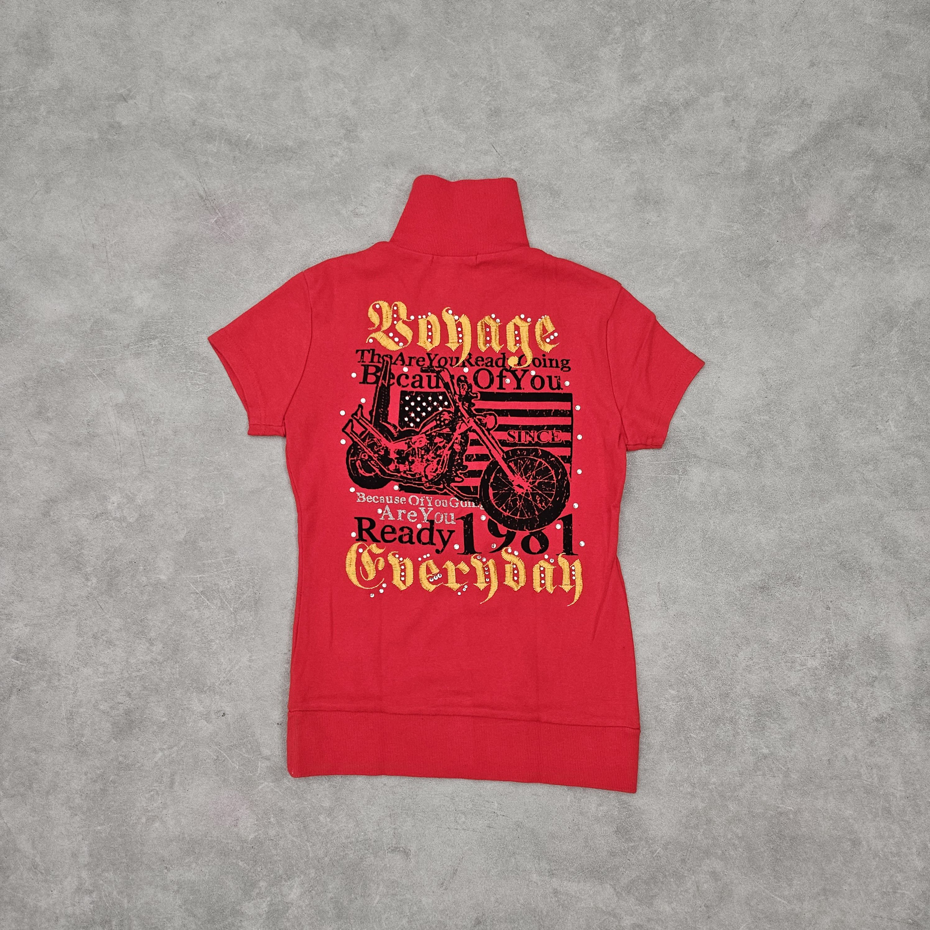 If Six Was Nine Ingni red biker zip tee Size XS / US 0-2 / IT 36-38 - 1 Thumbnail