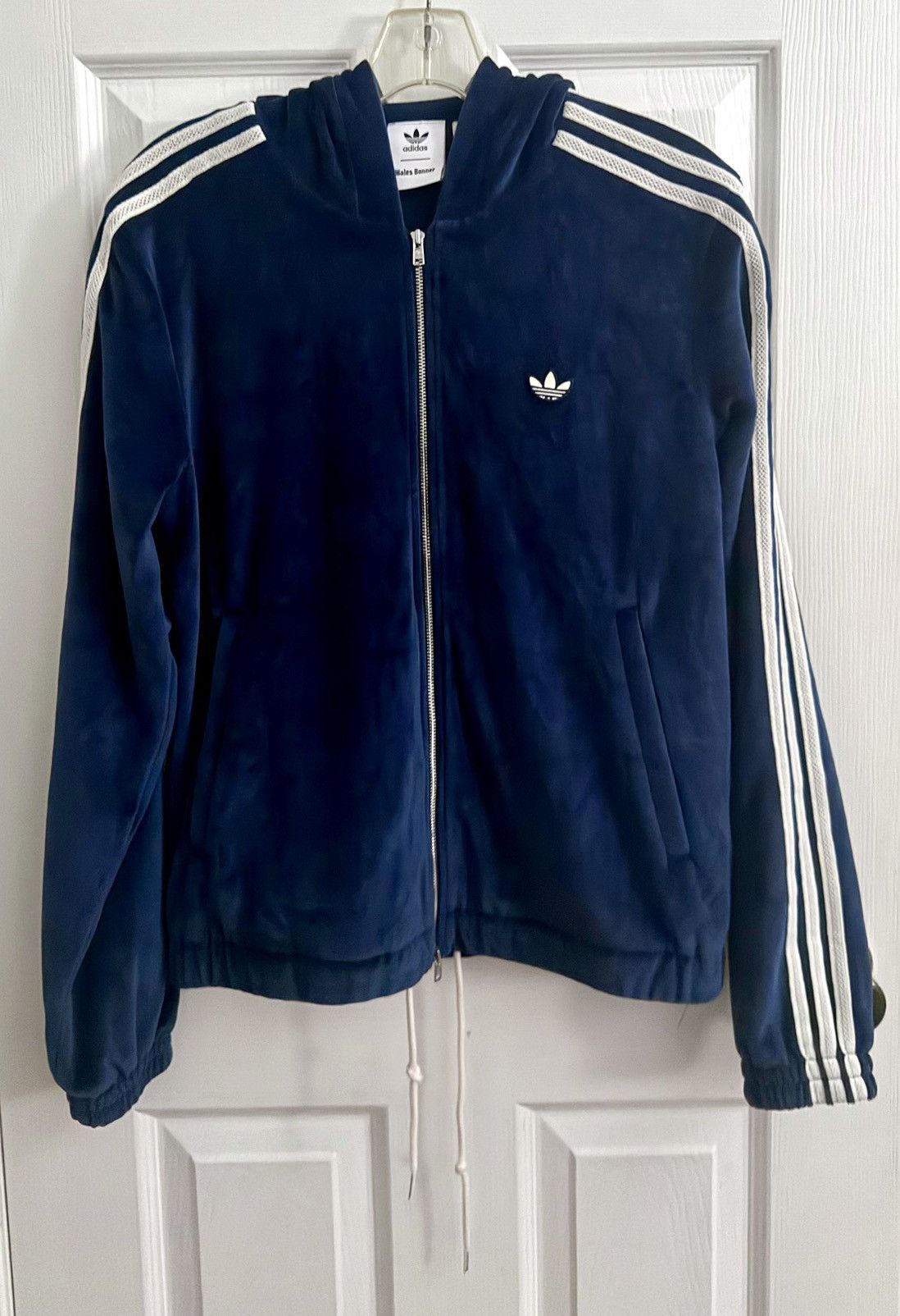 Adidas × Wales Bonner Adidas X Wales Bonner Navy Velour Track Jacket Size US XS / EU 42 / 0 - 1 Thumbnail