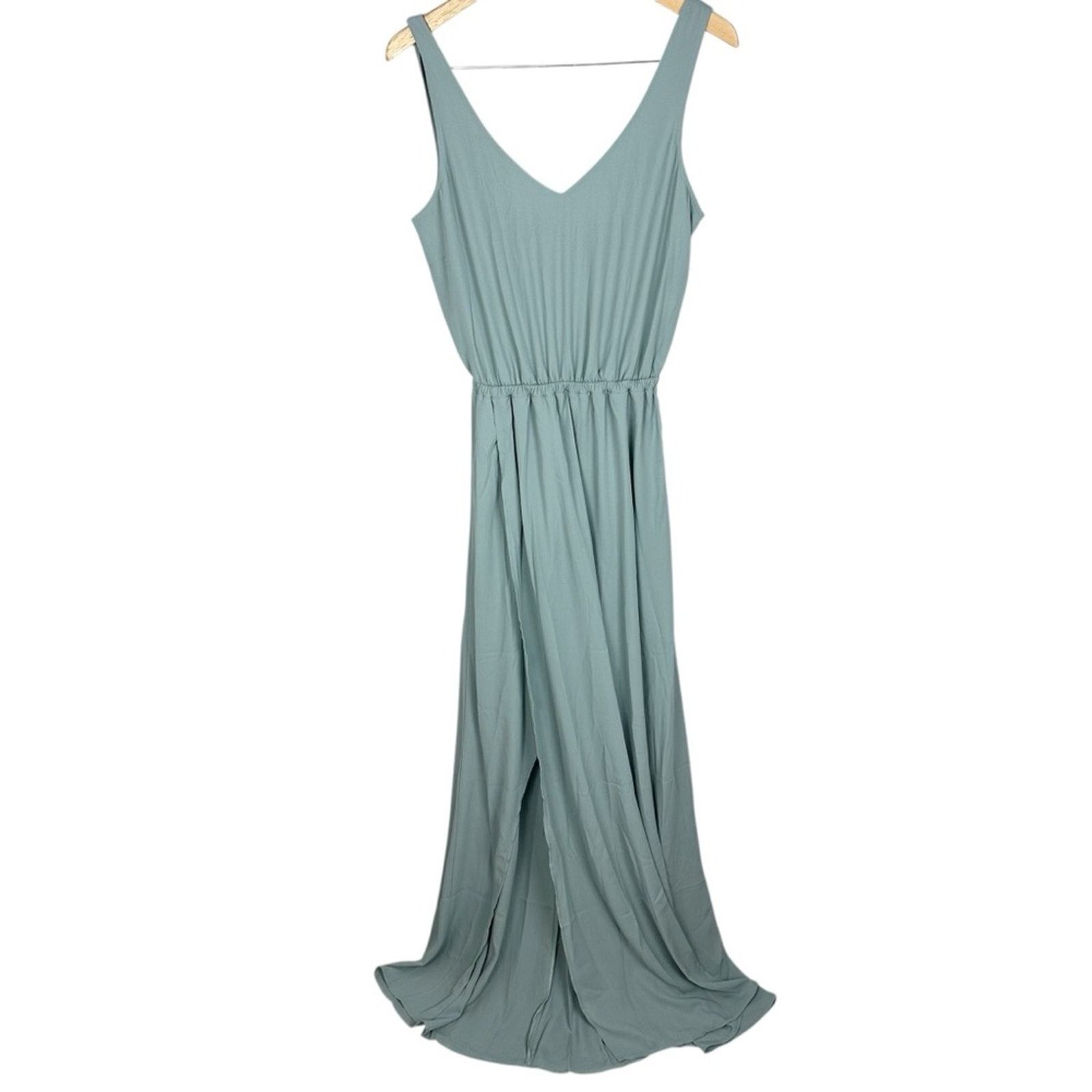 Show Me Your MuMu Show Me Your Mumu Kendall Maxi Bridesmaid Dress Solver Sage Size M / US 6-8 / IT 42-44 - 4 Thumbnail