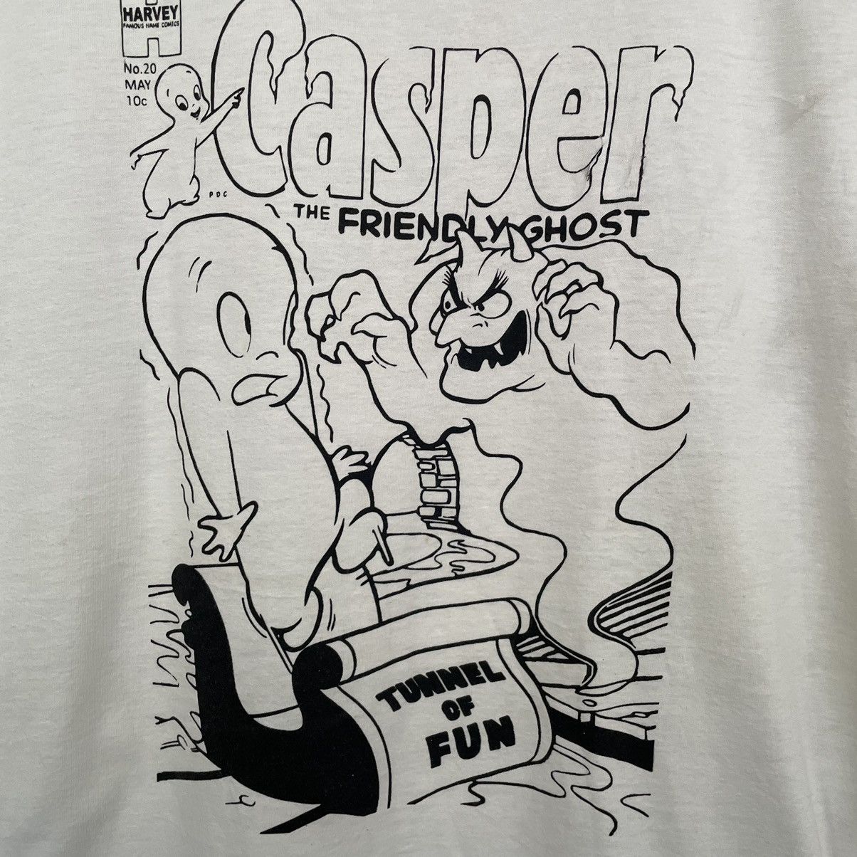 Expert Horror × Vintage Vintage 2000s Casper The Friendly Ghost Animated Series Tee Size US M / EU 48-50 / 2 - 2 Thumbnail