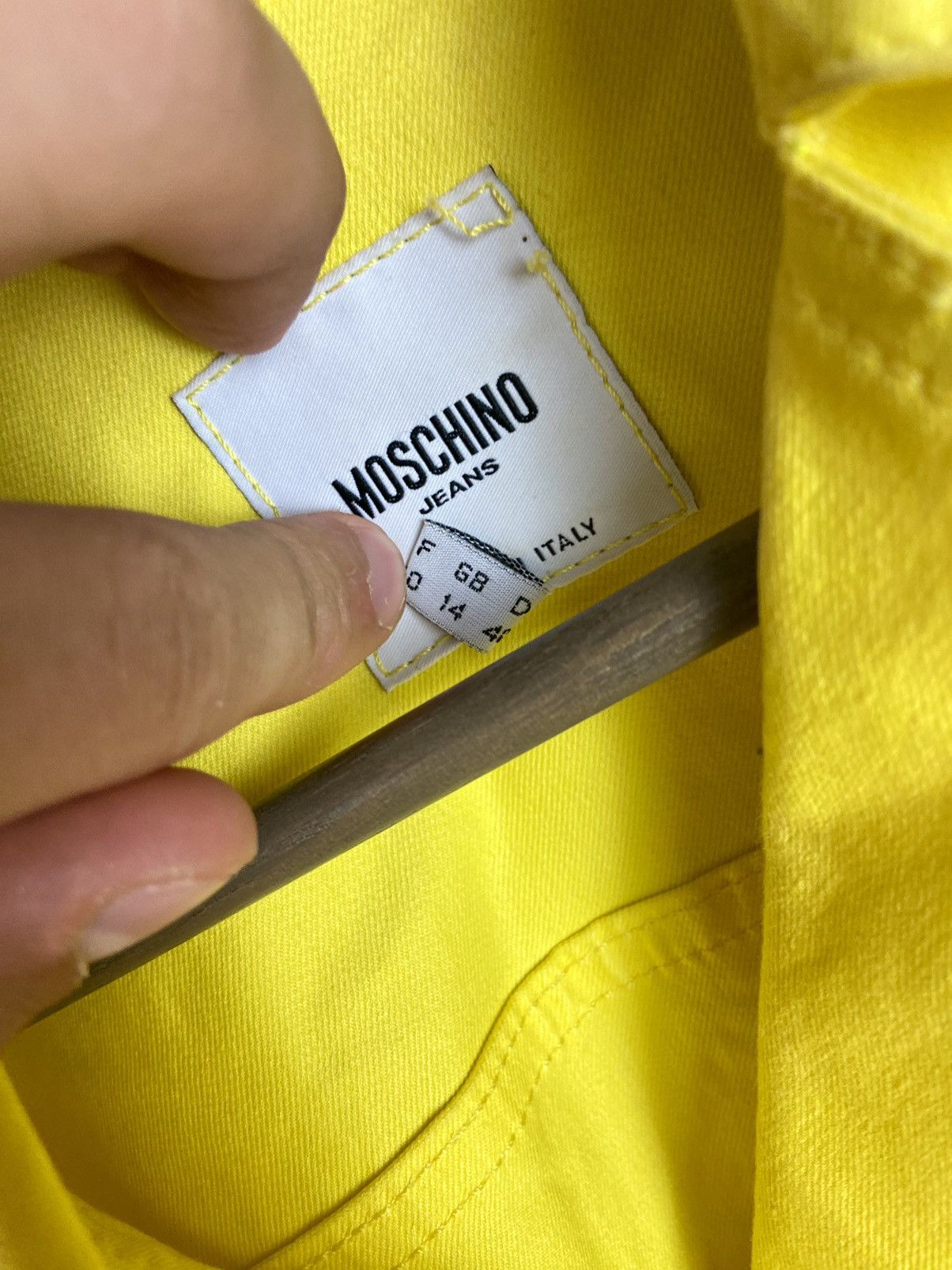 Designer × Moschino Vintage Moschino Jeans Donna Denim Womens Luxury Jacket Size L / US 10 / IT 46 - 10 Thumbnail